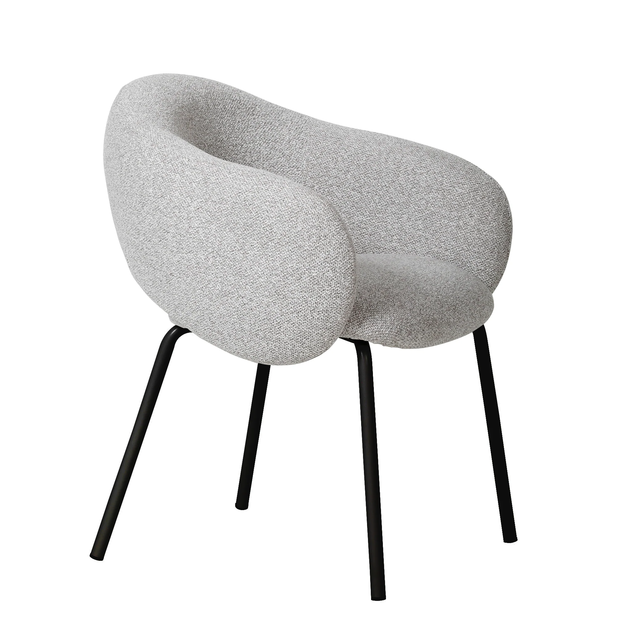 CDC10536-FH Black Dining Chair - Clay Grey (Set of 2) - Image 3