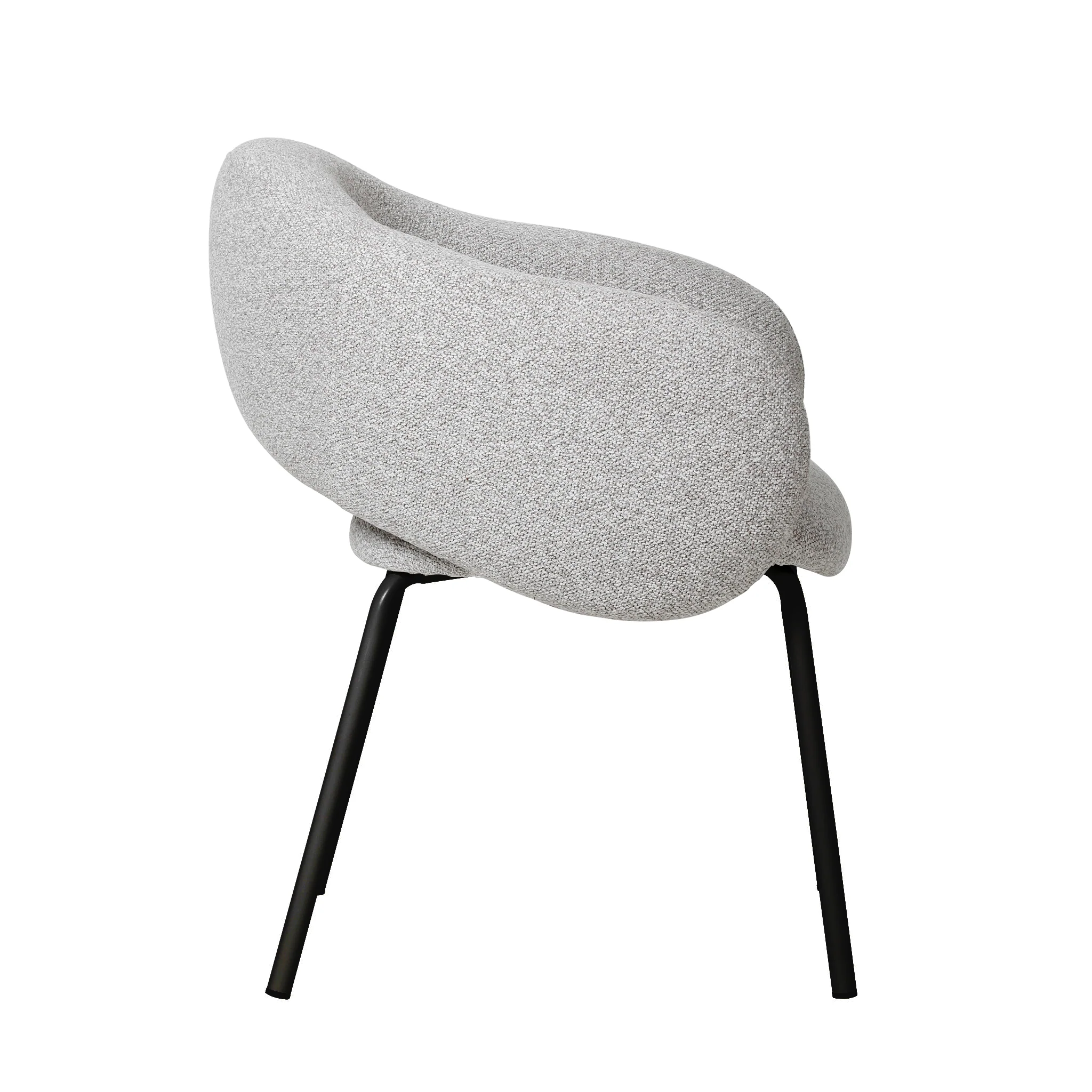 CDC10536-FH Black Dining Chair - Clay Grey (Set of 2) - Image 4