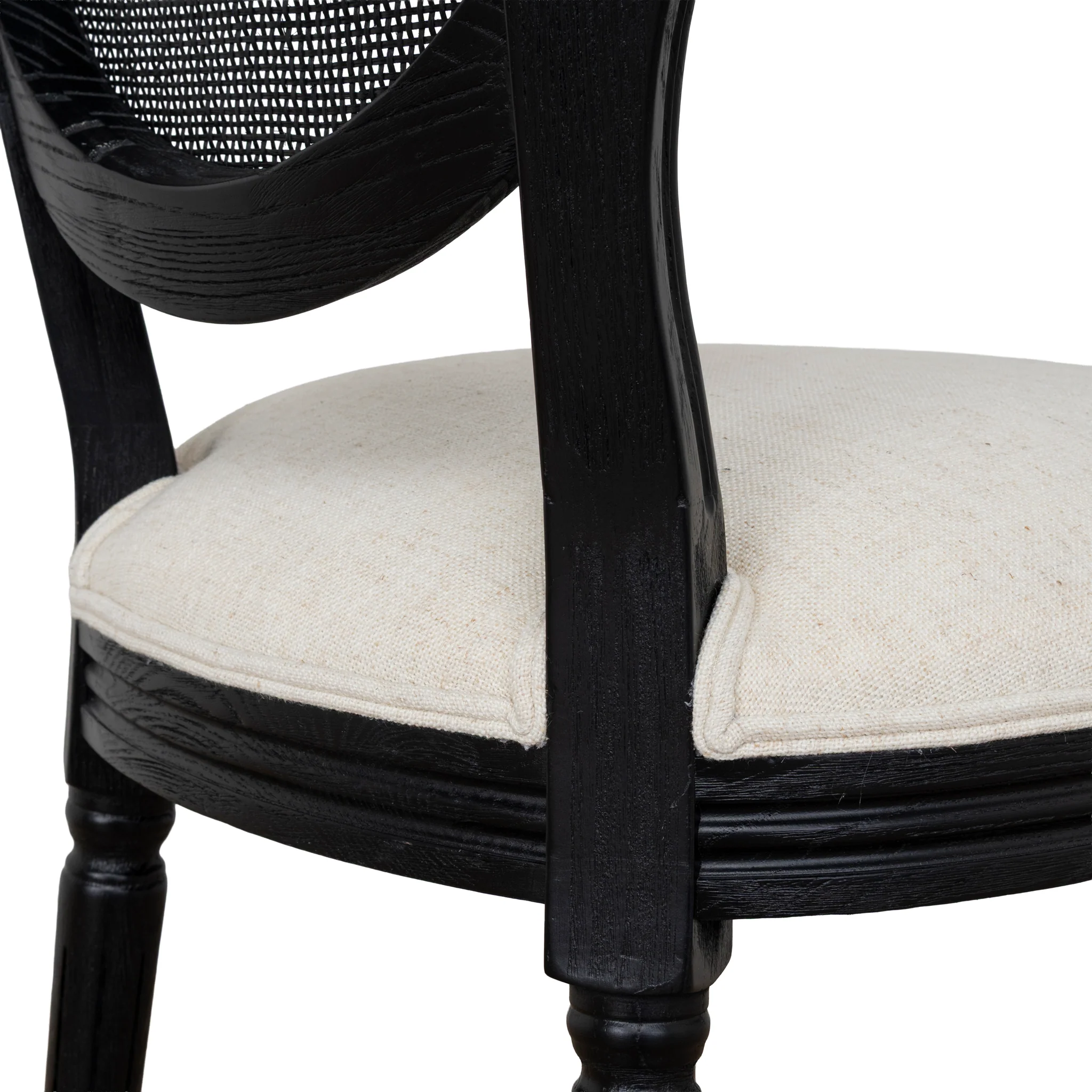 CDC10551-LJ Black ELM Dining Chair - Dawn Beige (Set of 2) - Image 11
