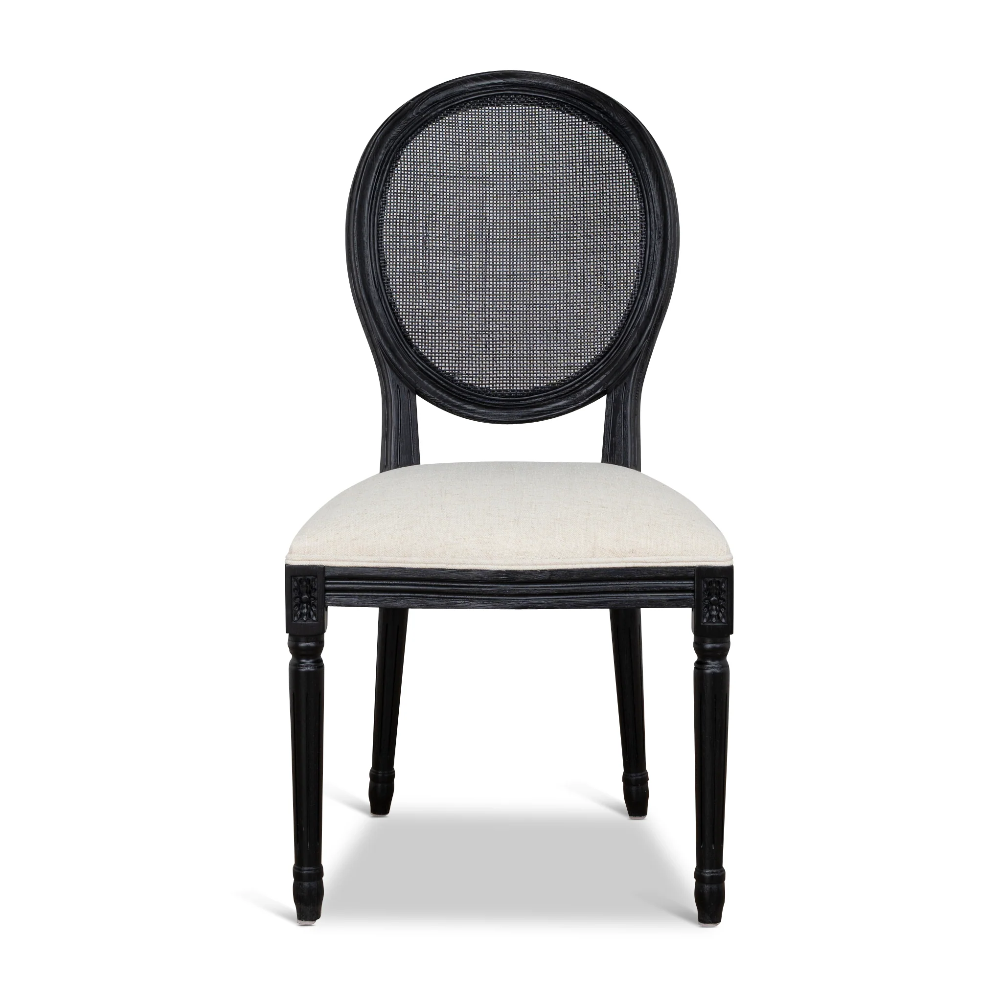 CDC10551-LJ Black ELM Dining Chair - Dawn Beige (Set of 2) - Image 14
