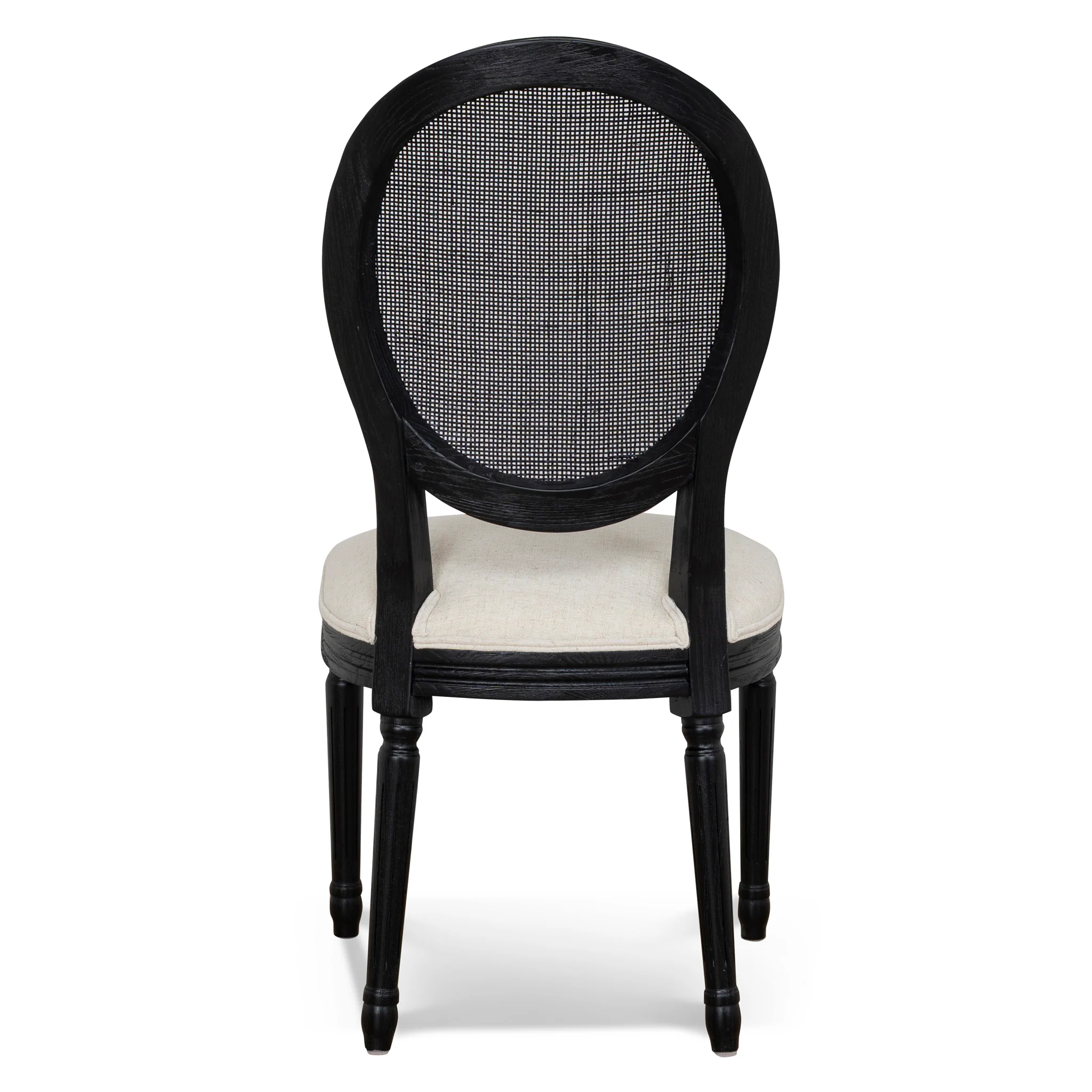 CDC10551-LJ Black ELM Dining Chair - Dawn Beige (Set of 2) - Image 5