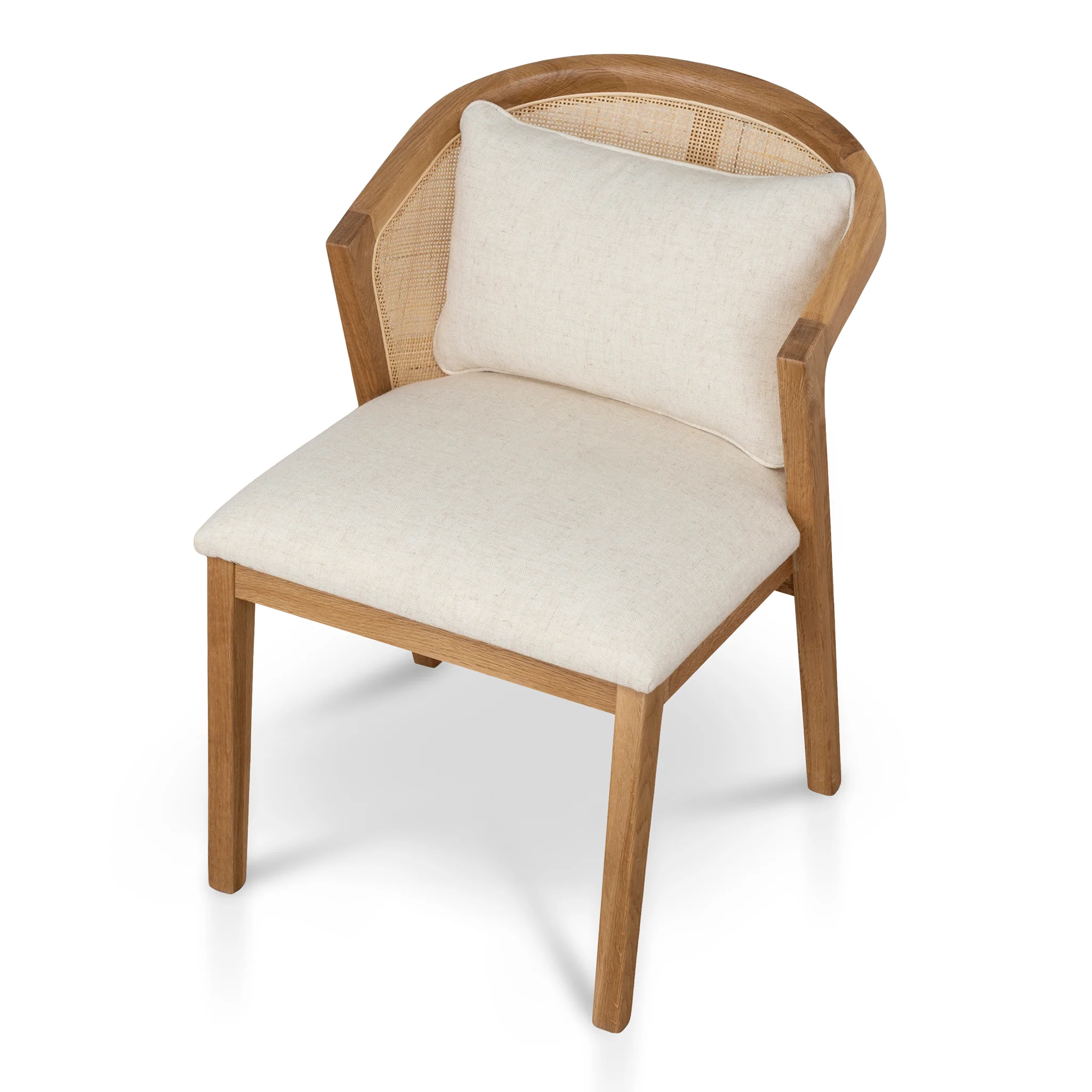 CDC10553-LJ Fabric Dining Chair - Dawn Beige (Set of 2) - Image 15