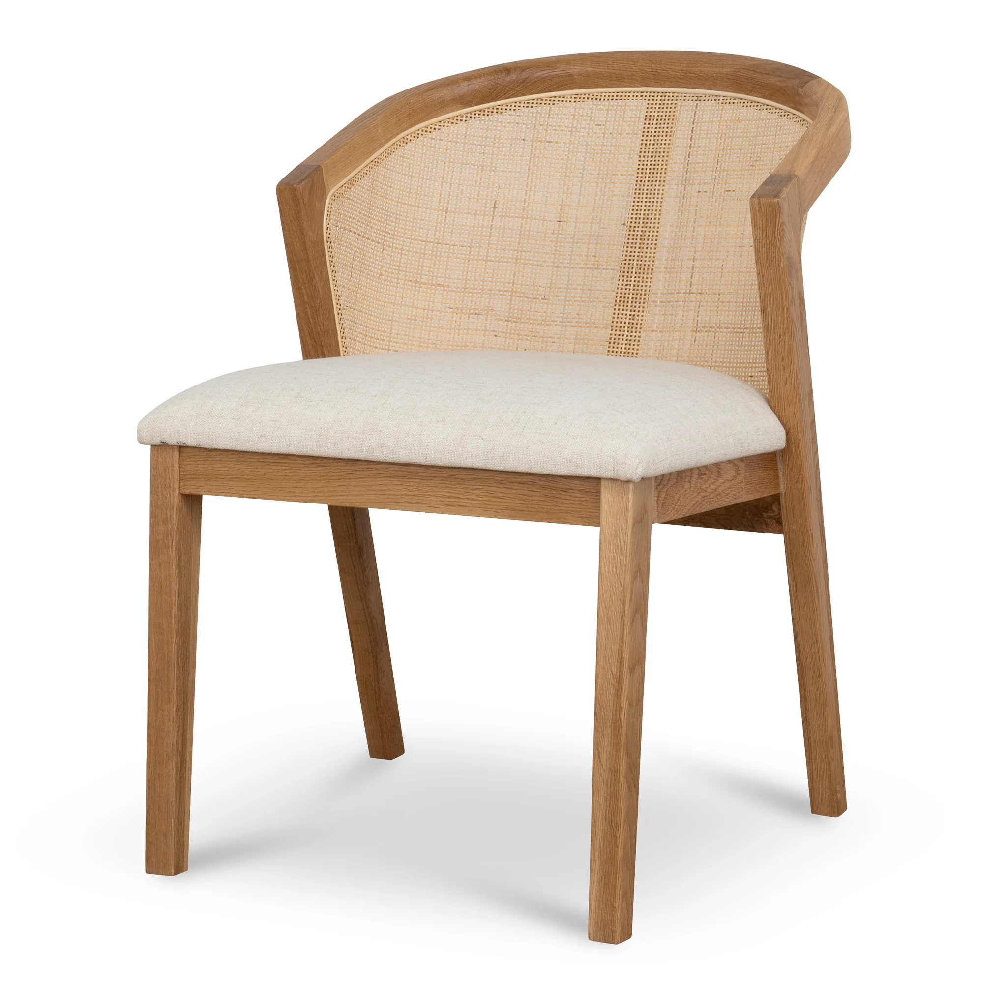 CDC10553-LJ Fabric Dining Chair - Dawn Beige (Set of 2) - Image 3