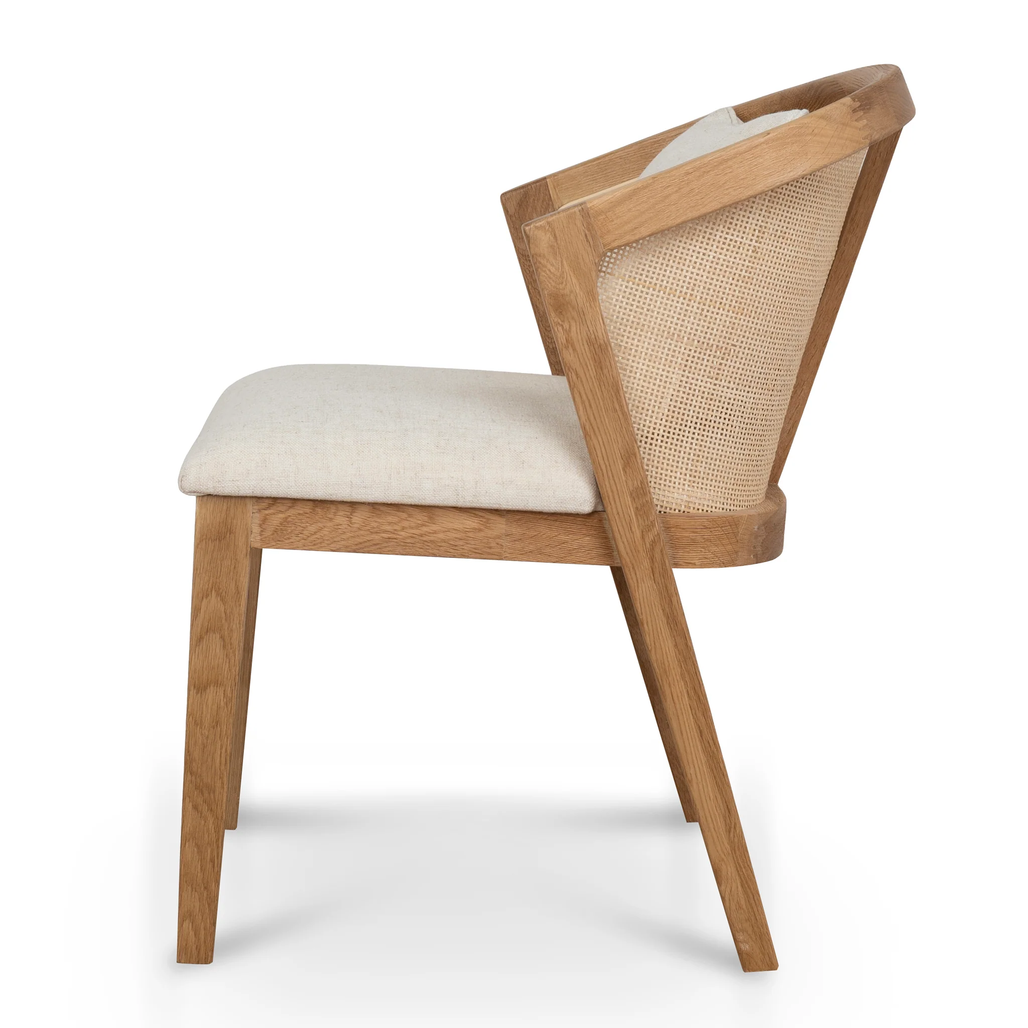 CDC10553-LJ Fabric Dining Chair - Dawn Beige (Set of 2) - Image 4