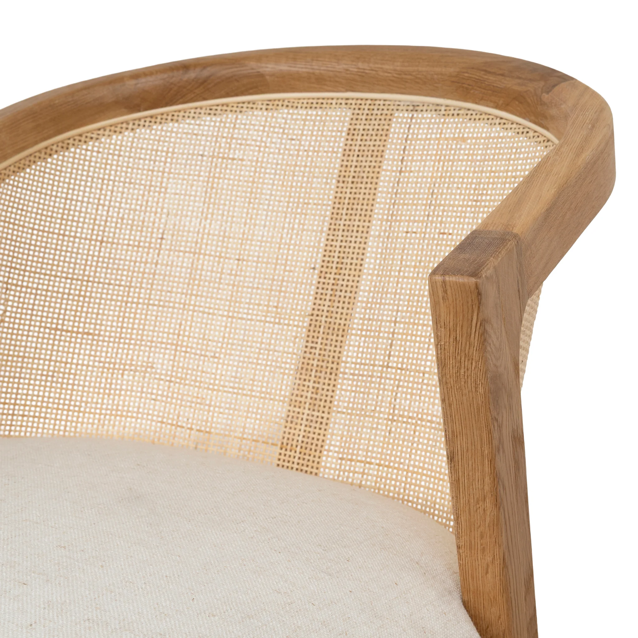 CDC10553-LJ Fabric Dining Chair - Dawn Beige (Set of 2) - Image 6