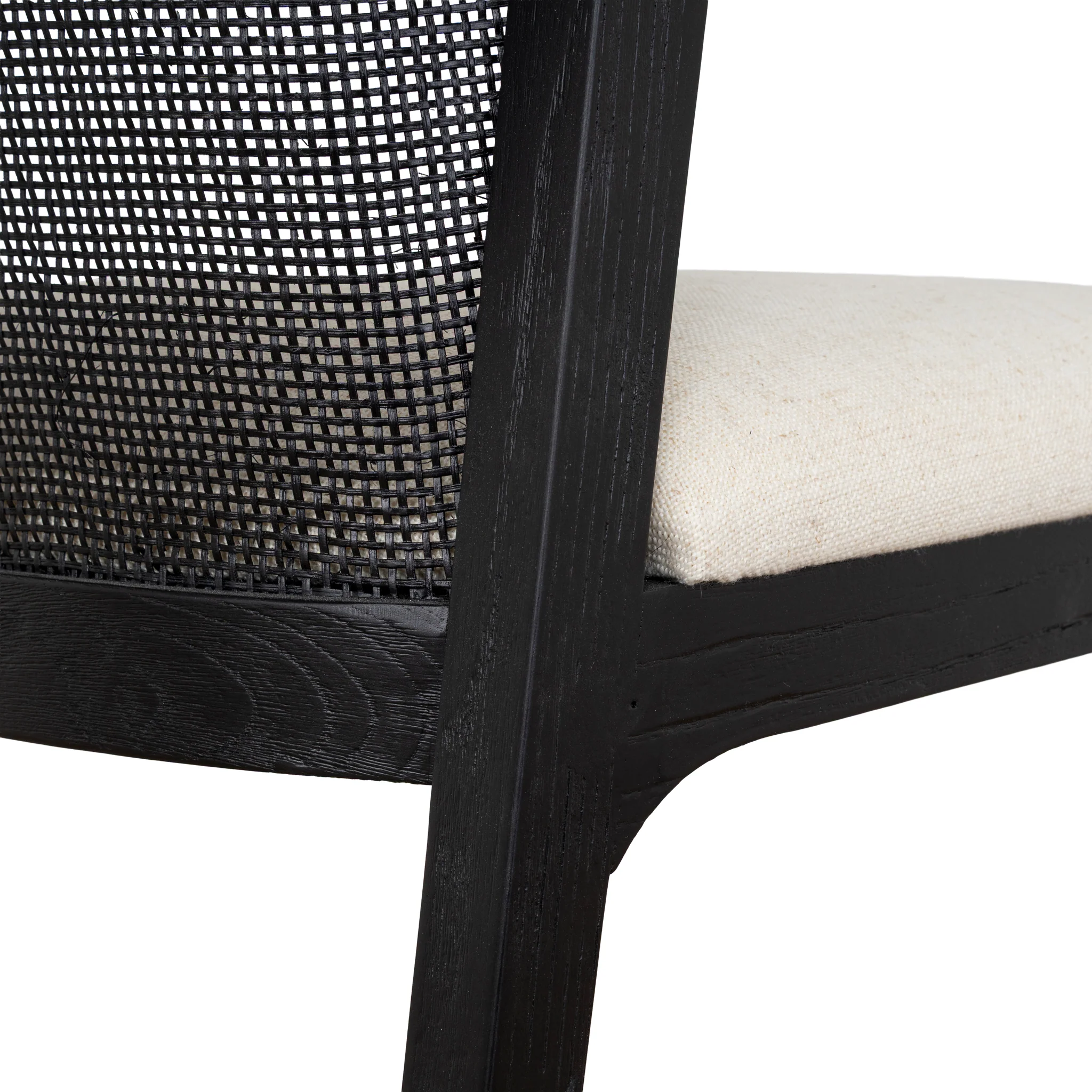 CDC10554-LJ Black ELM Dining Chair - Dawn Beige (Set of 2) - Image 6