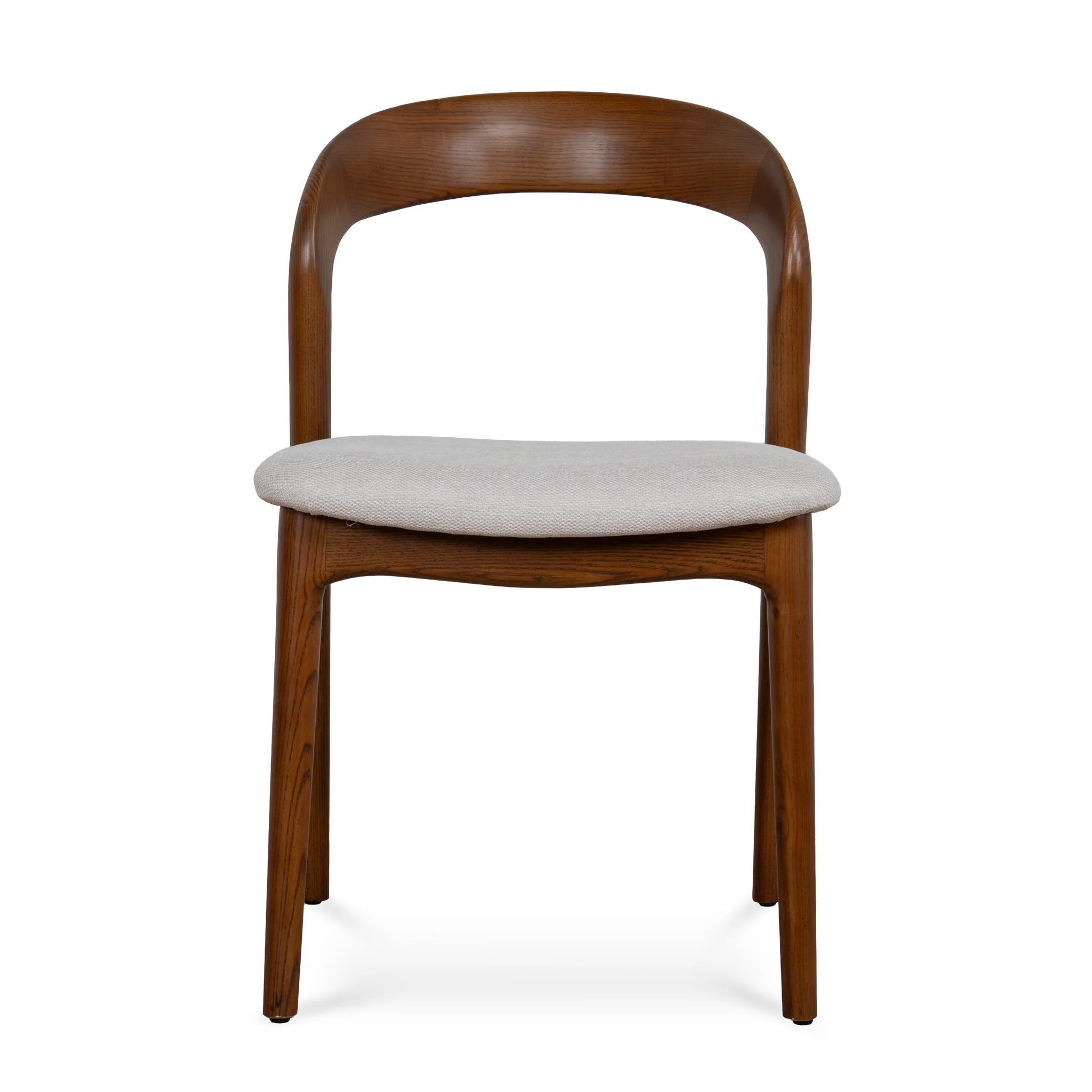 CDC10570-NX Walnut Dining Chair - Naxos Beige (Set of 2) - Image 2