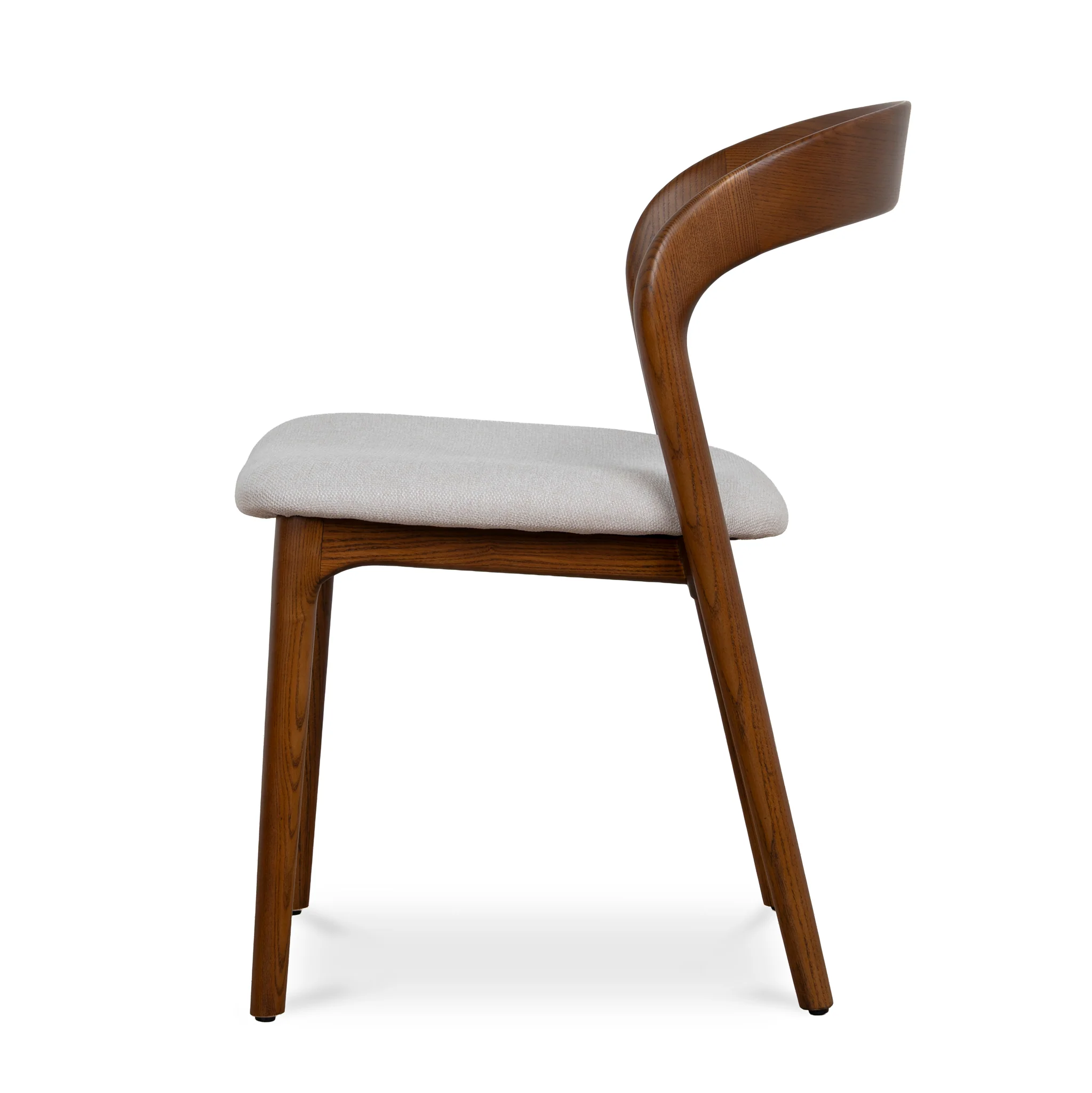 CDC10570-NX Walnut Dining Chair - Naxos Beige (Set of 2) - Image 4