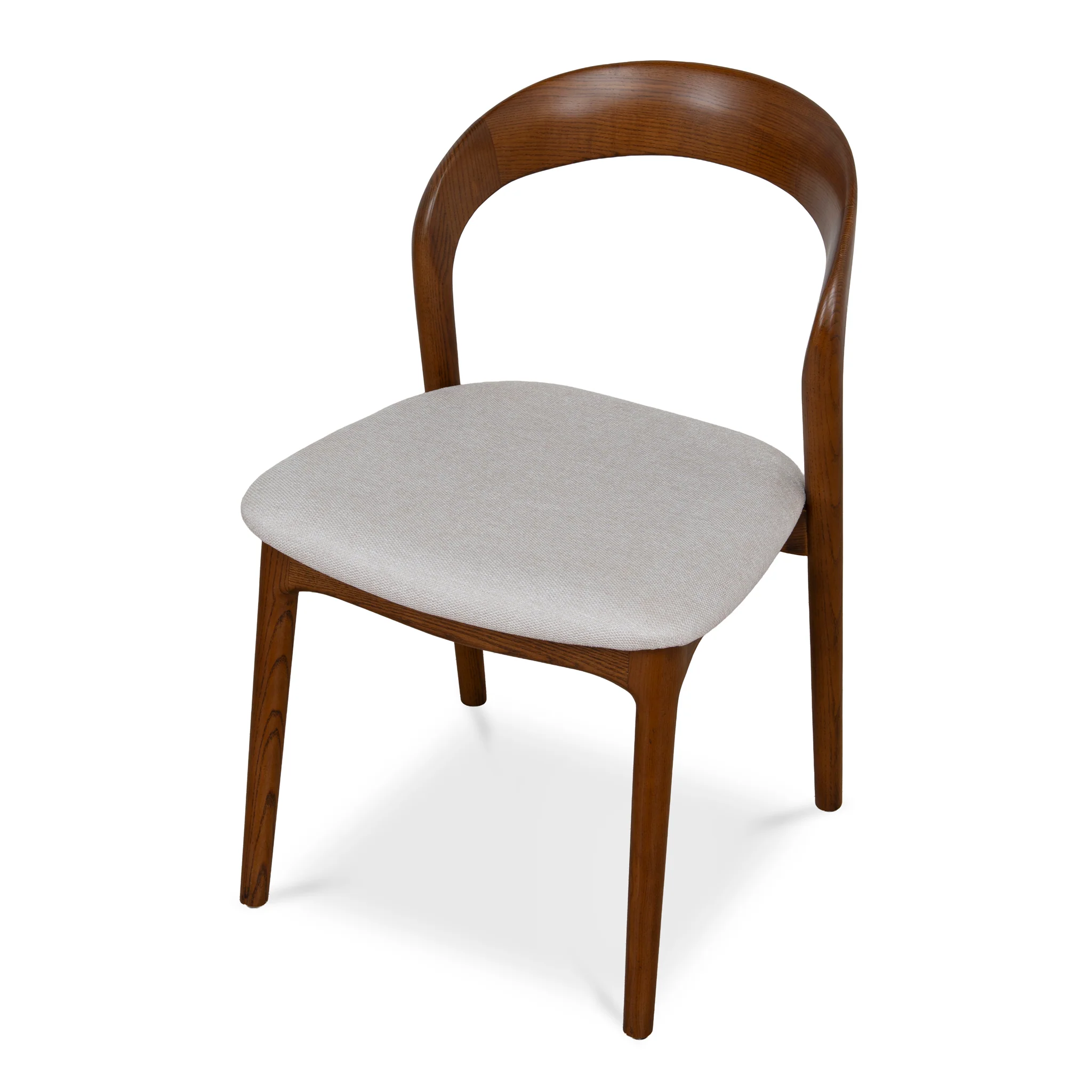 CDC10570-NX Walnut Dining Chair - Naxos Beige (Set of 2) - Image 7