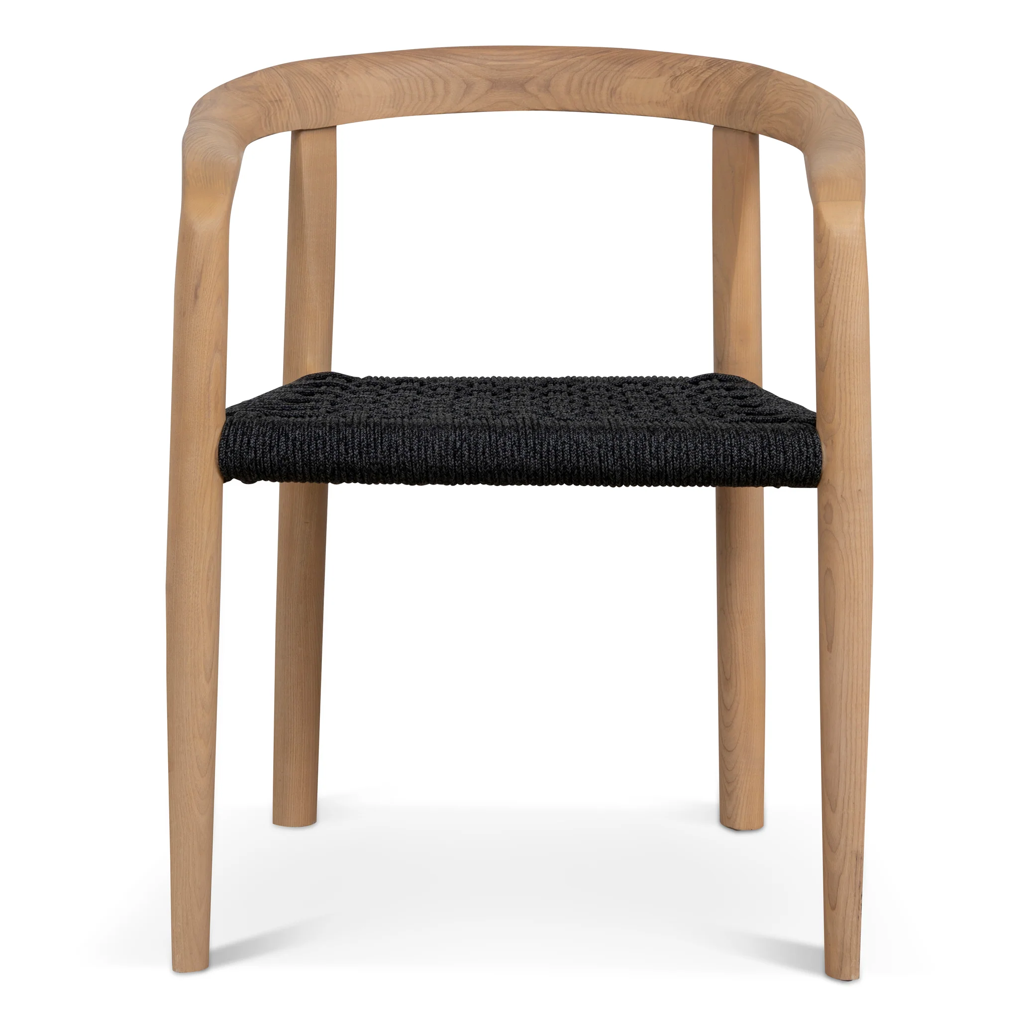 CDC10581-NX Natural Dining Chair - Naxos Charcoal Rope (Set of 2) - Image 2