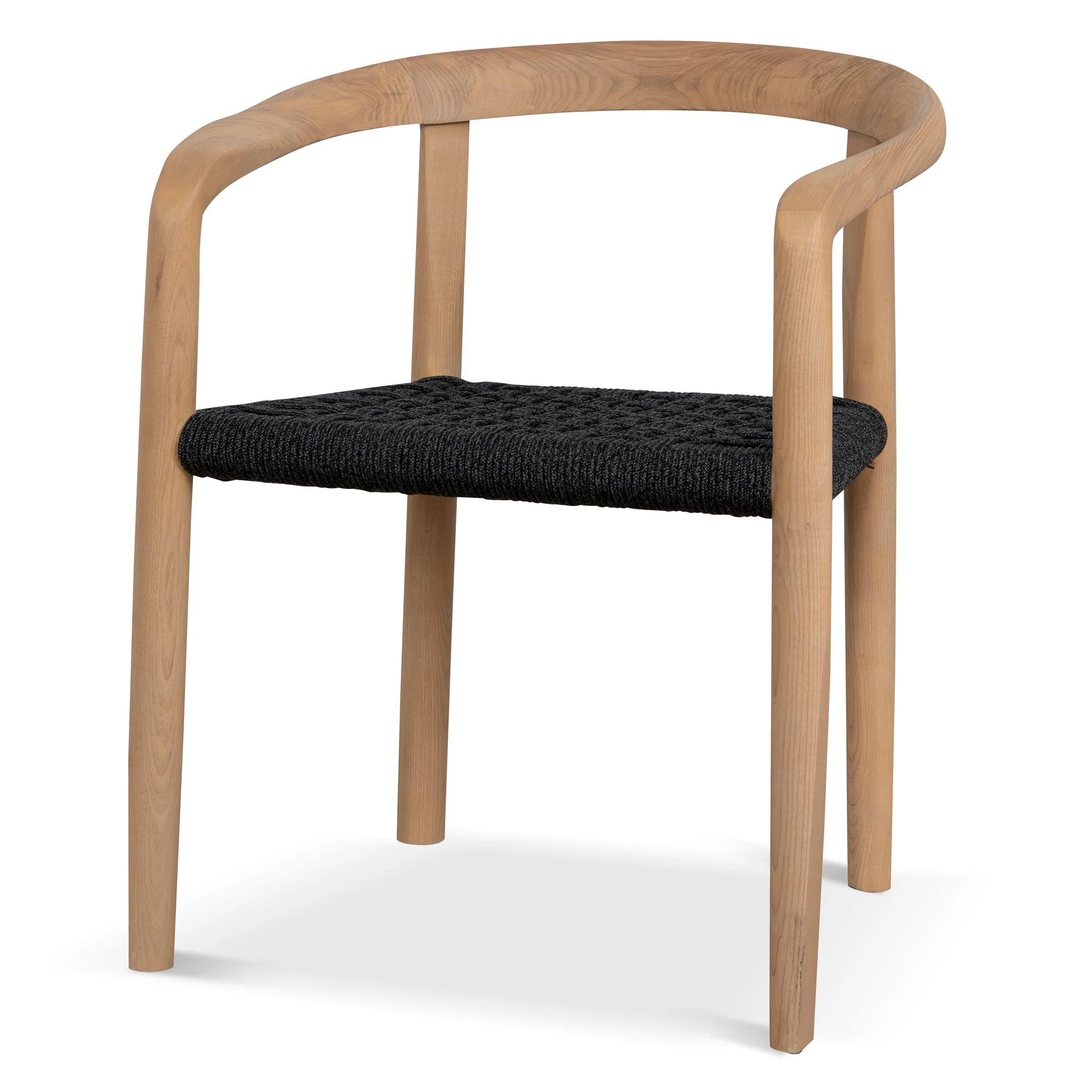CDC10581-NX Natural Dining Chair - Naxos Charcoal Rope (Set of 2) - Image 3