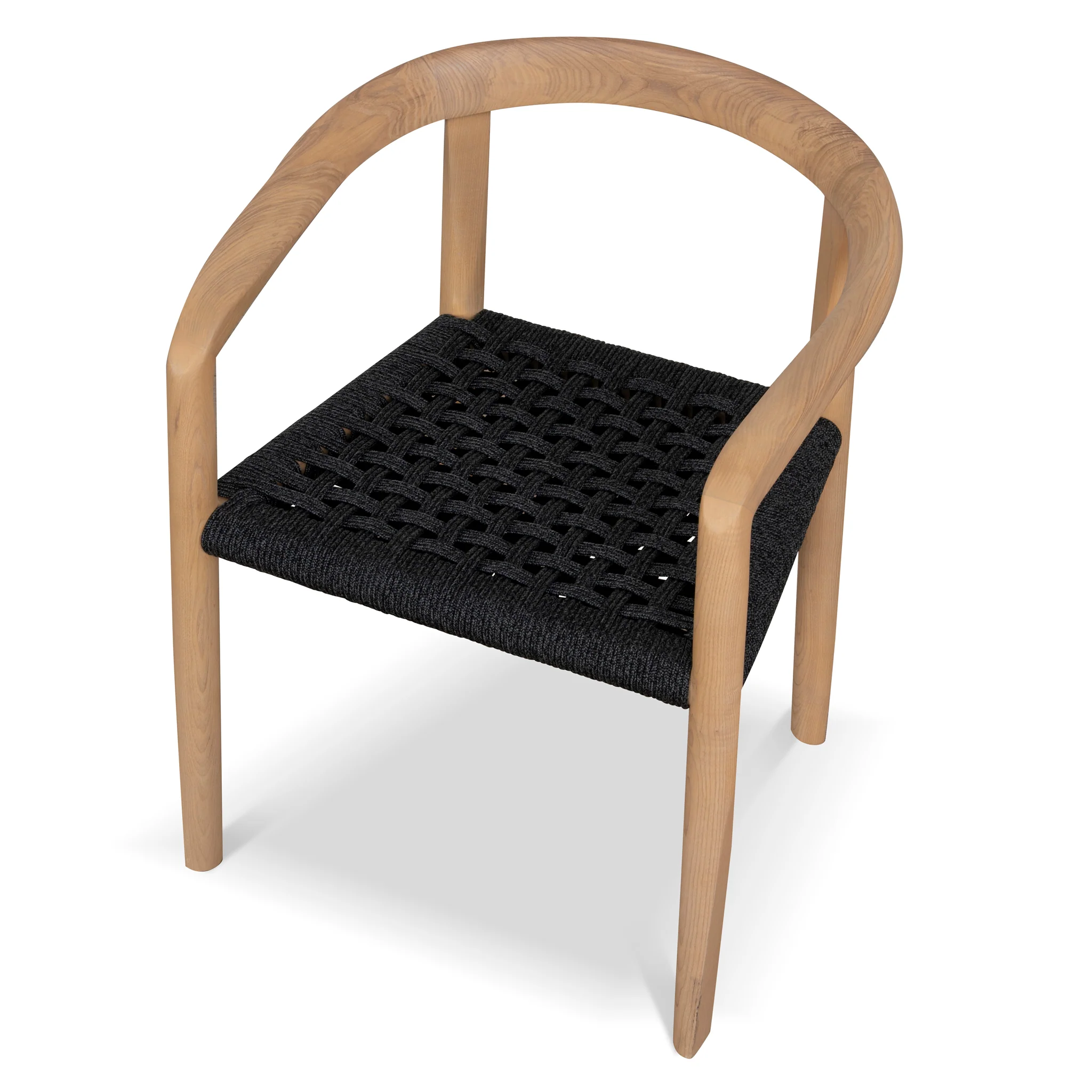 CDC10581-NX Natural Dining Chair - Naxos Charcoal Rope (Set of 2) - Image 7