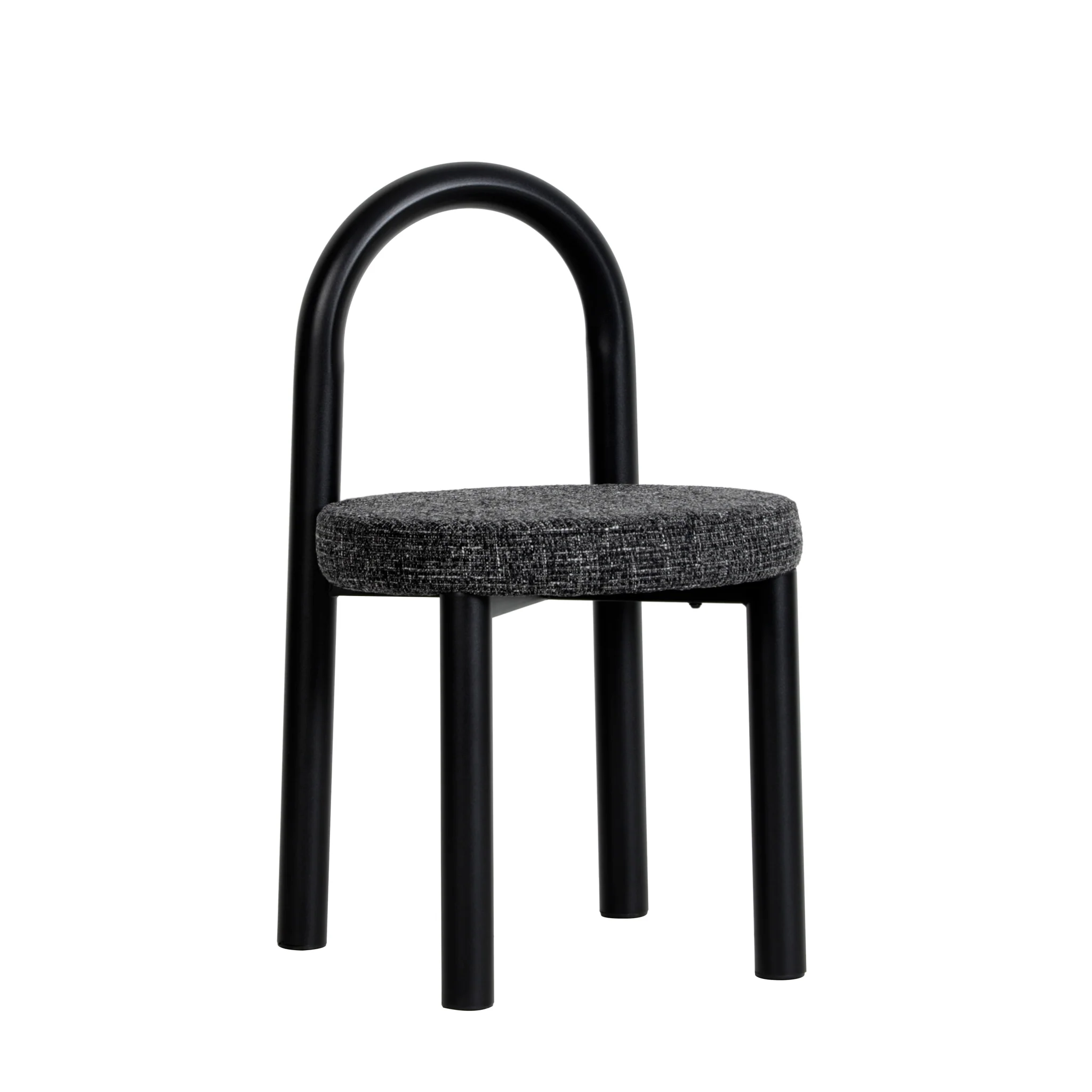 CDC12015-FH Black Dining Chair - Field Charcoal (Set of 2) - Image 2