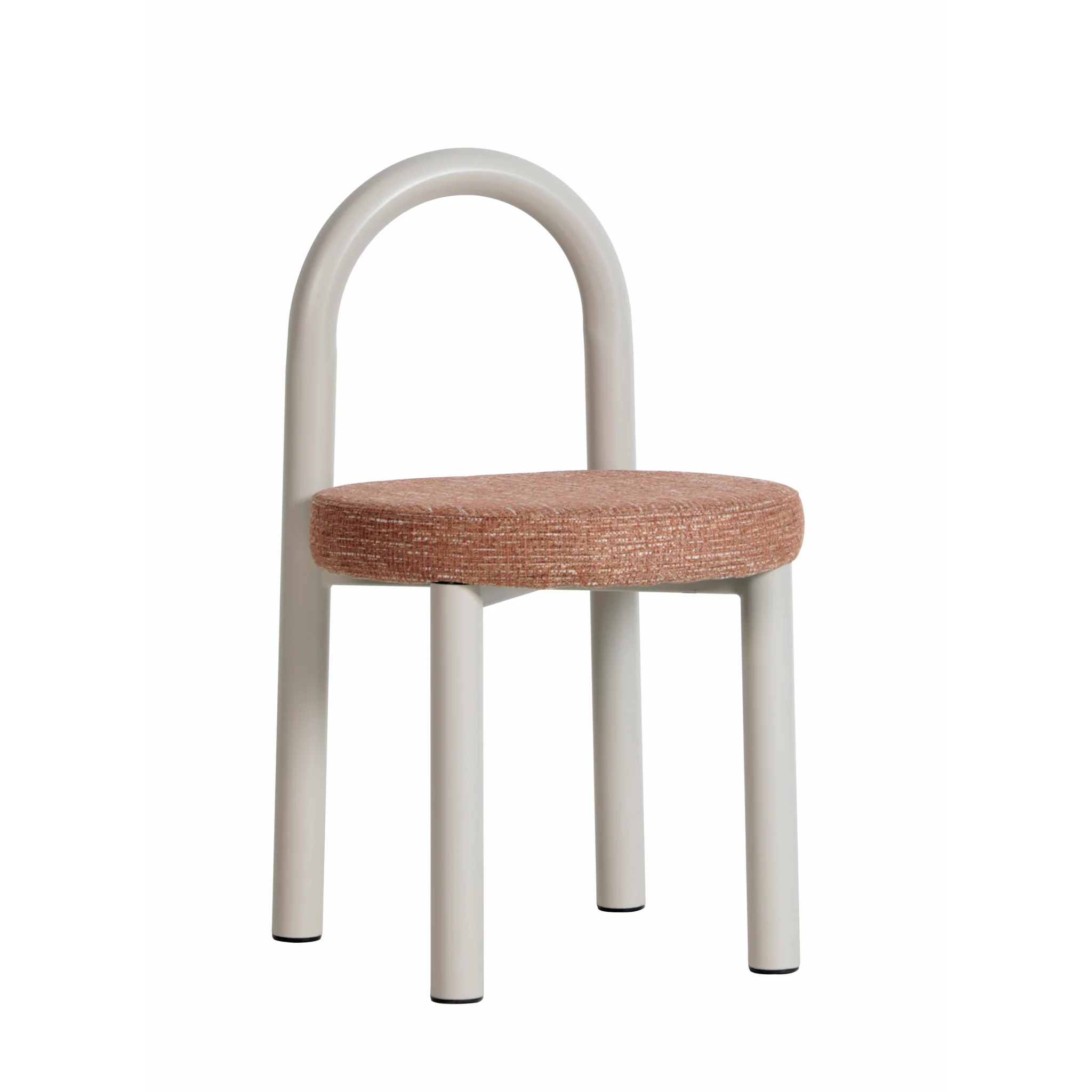 CDC12016-FH Light Grey Dining Chair - Russet Brown (Set of 2) - Image 2