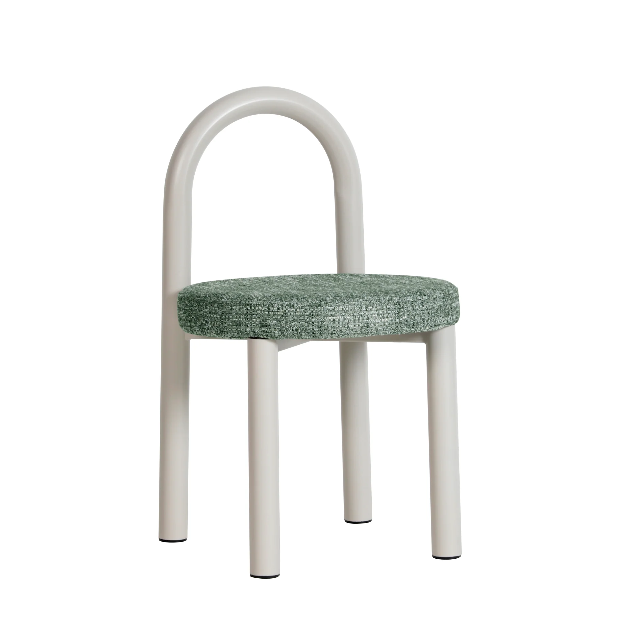 CDC12017-FH Light Grey Dining Chair - Spring Green (Set of 2) - Image 2