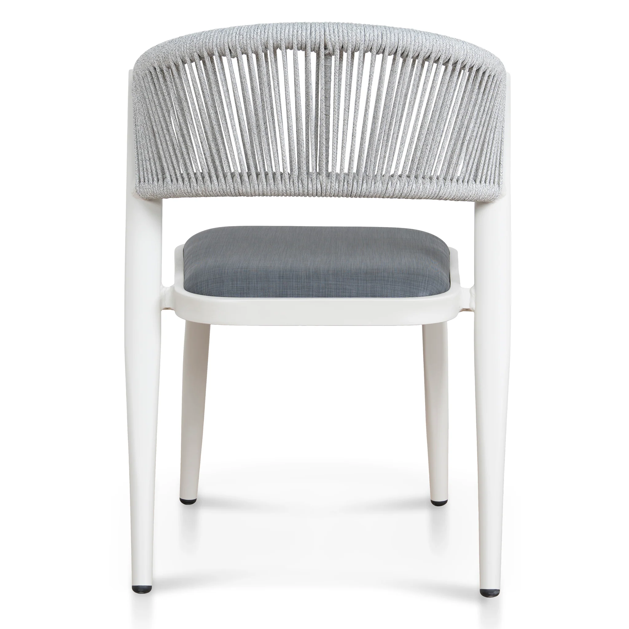 CDC12049-ID Sand White Outdoor Dining Chair - Grey (Set of 2) - Image 6