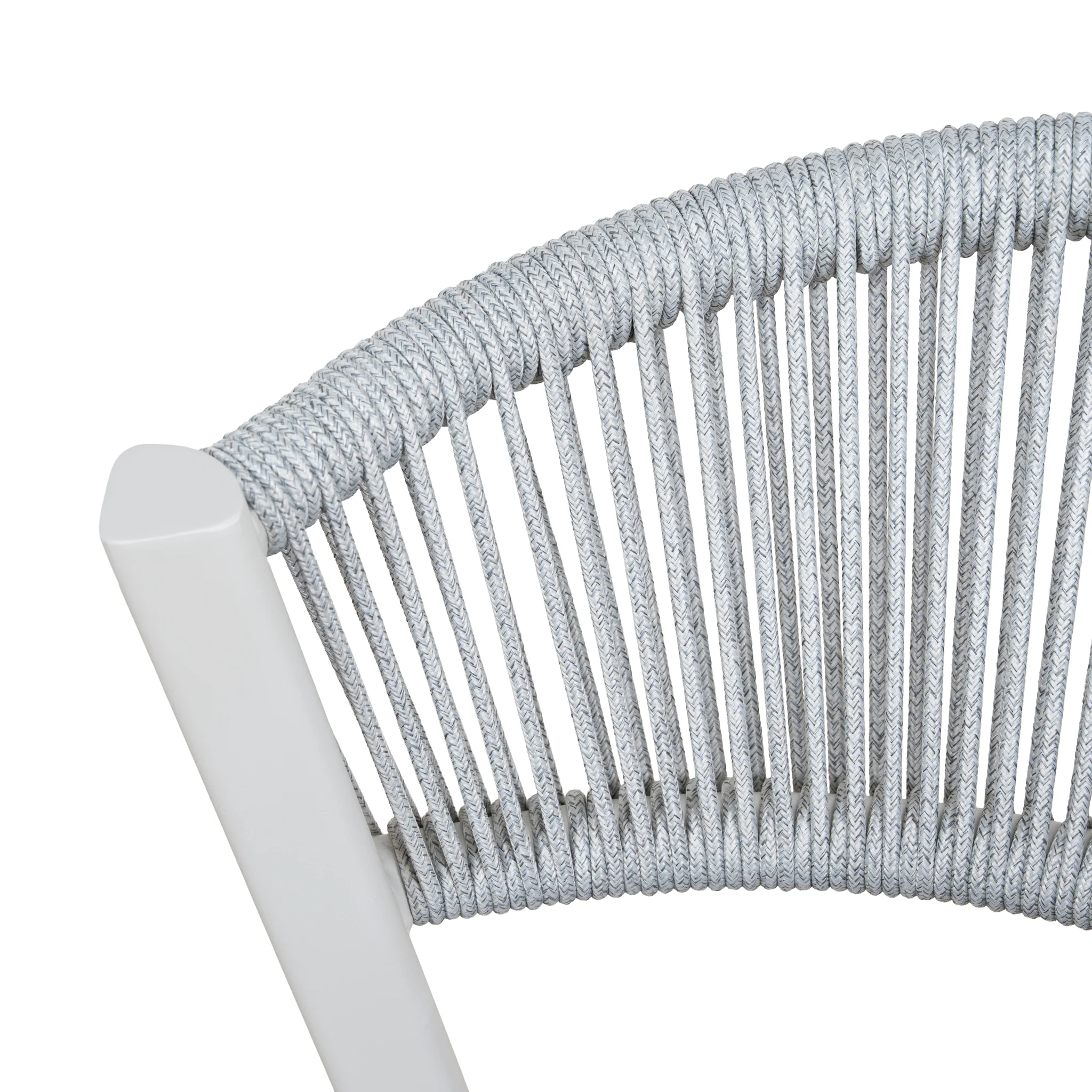 CDC12049-ID Sand White Outdoor Dining Chair - Grey (Set of 2) - Image 8
