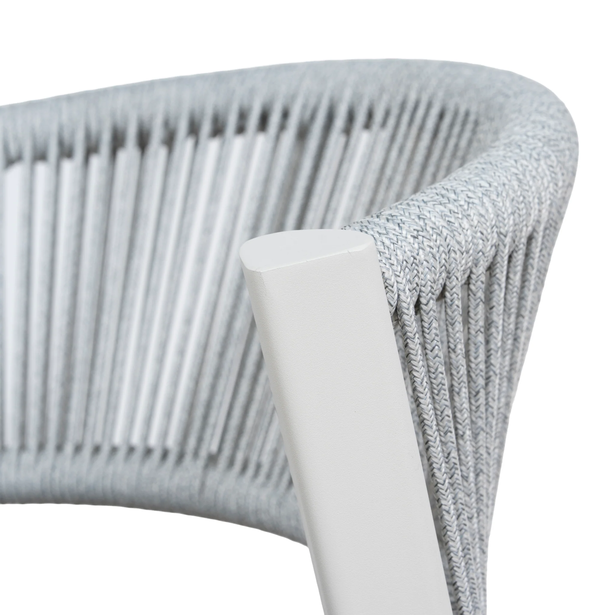 CDC12049-ID Sand White Outdoor Dining Chair - Grey (Set of 2) - Image 9