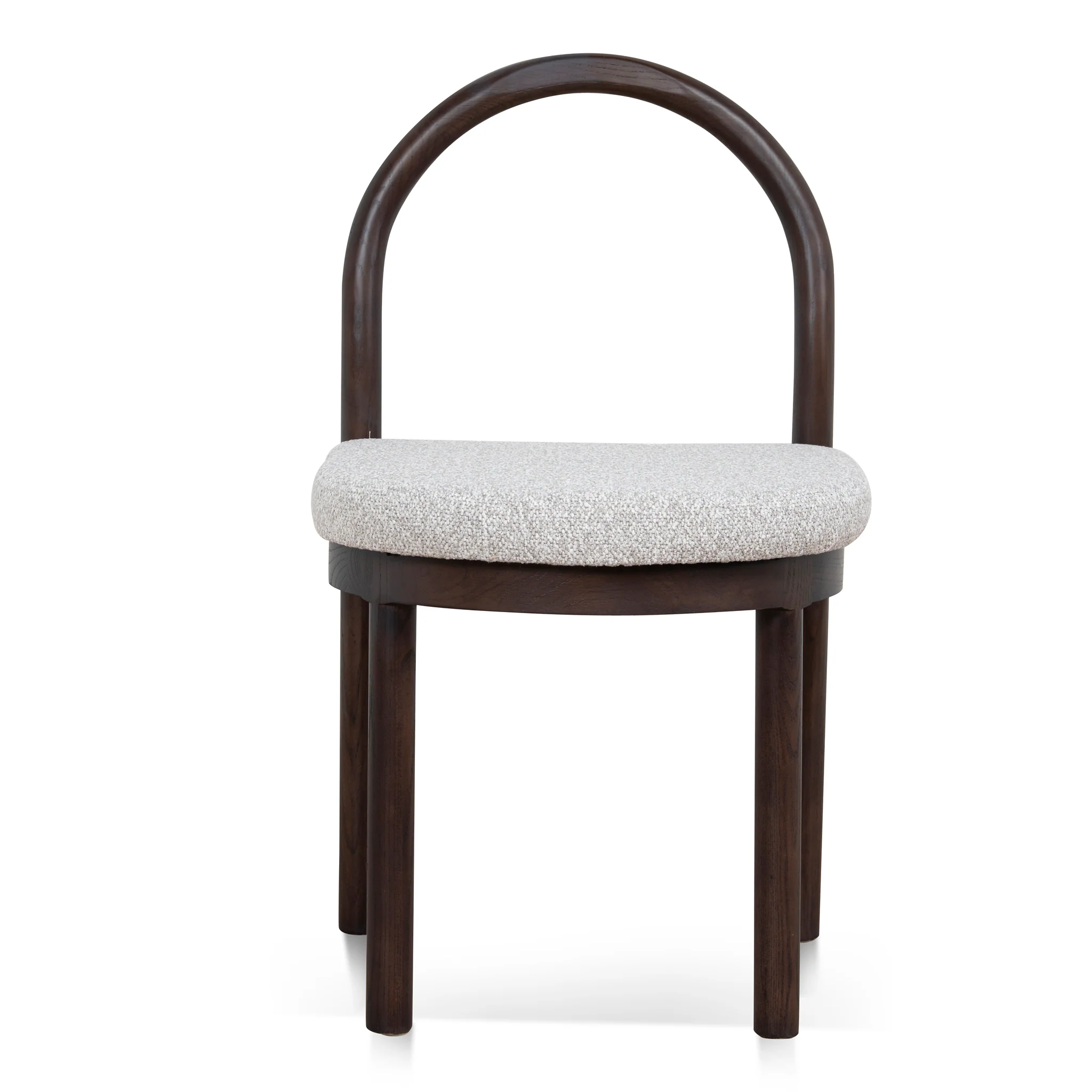 CDC12107-LJ Brown Dining Chair - Clay Grey (Set of 2) - Image 2