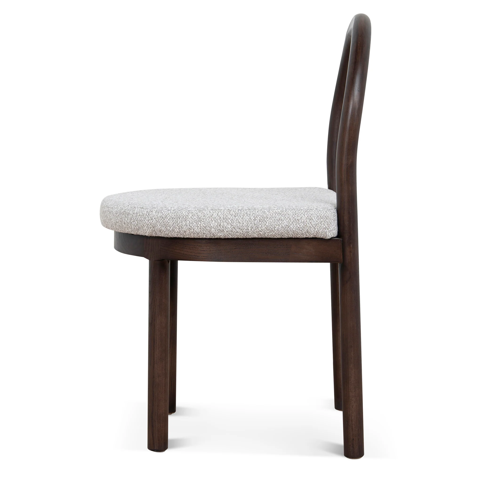 CDC12107-LJ Brown Dining Chair - Clay Grey (Set of 2) - Image 4