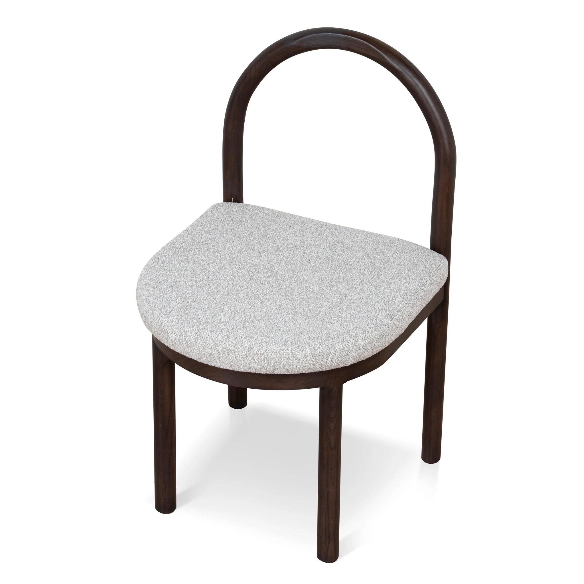 CDC12107-LJ Brown Dining Chair - Clay Grey (Set of 2) - Image 7