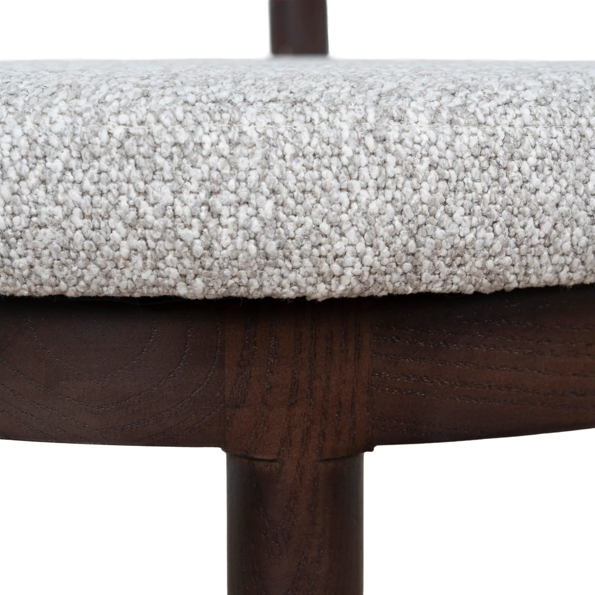 CDC12107-LJ Brown Dining Chair - Clay Grey (Set of 2) - Image 8