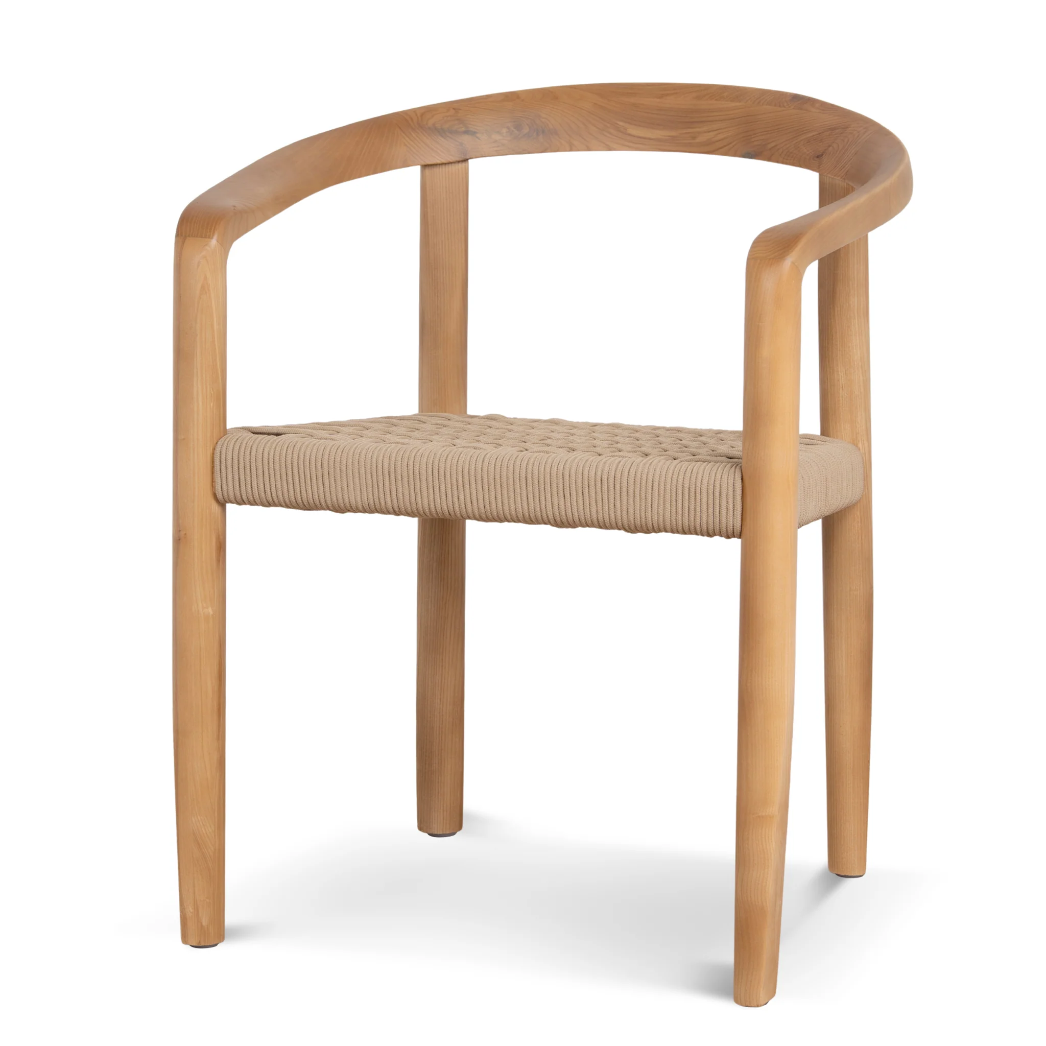 CDC12113-NX Natural Dining Chair - Naxos Latte Rope (Set of 2) - Image 3