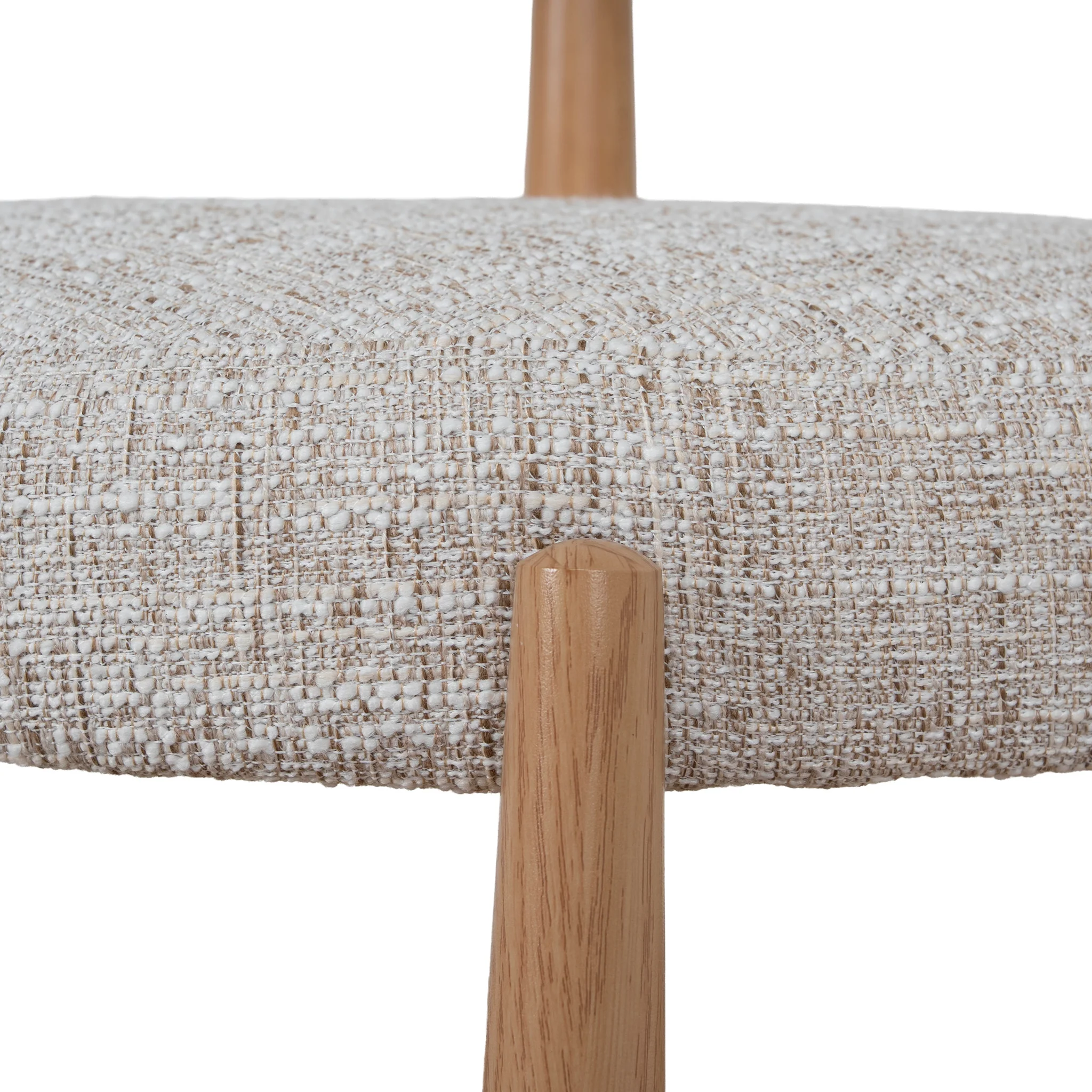 CDC12445-CI Natural Dining Chair - Pale Beige (Set of 2) - Image 10