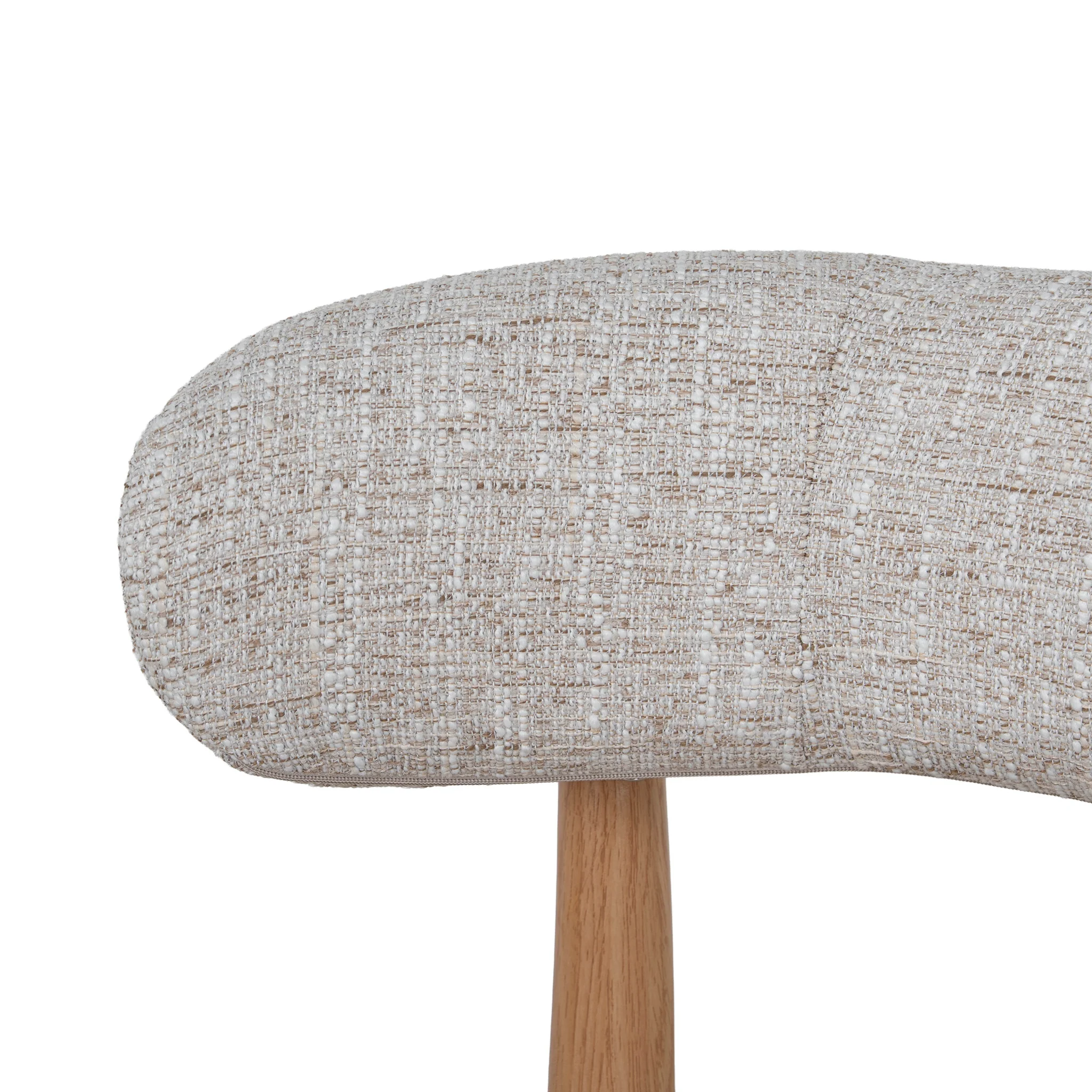 CDC12445-CI Natural Dining Chair - Pale Beige (Set of 2) - Image 11