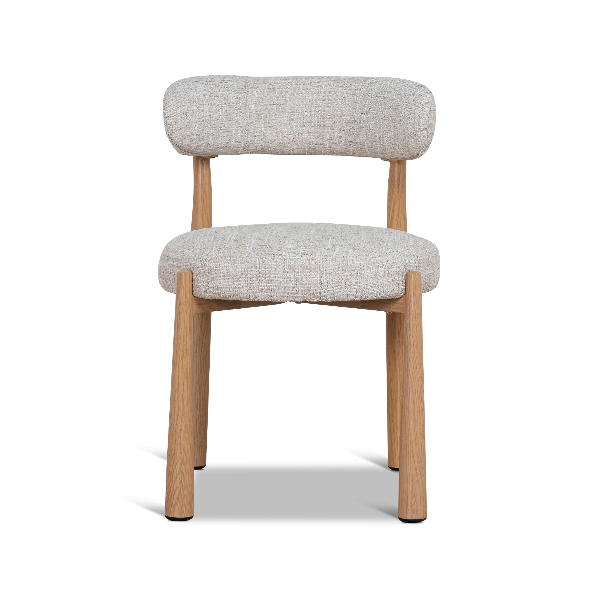 CDC12445-CI Natural Dining Chair - Pale Beige (Set of 2) - Image 2