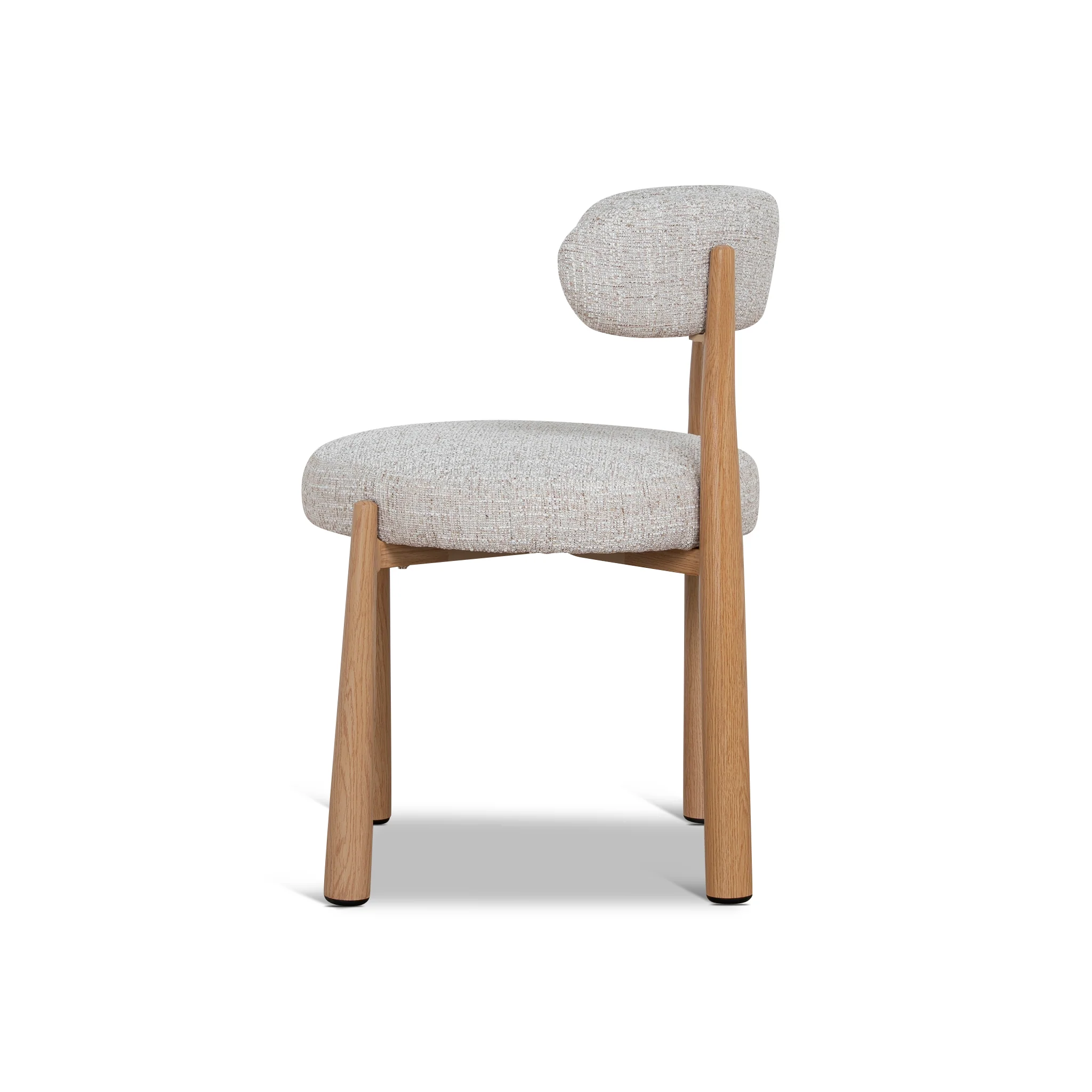 CDC12445-CI Natural Dining Chair - Pale Beige (Set of 2) - Image 4