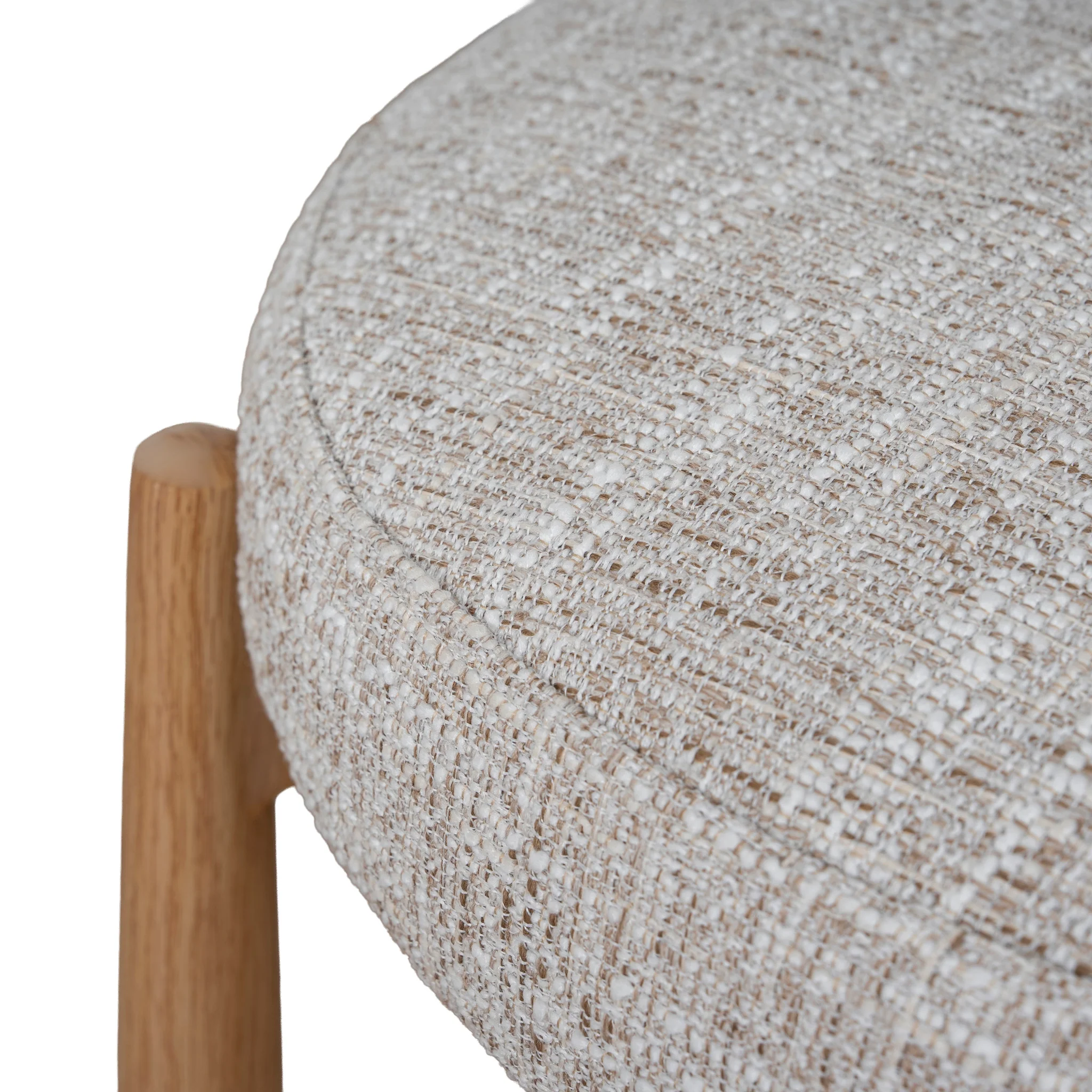 CDC12445-CI Natural Dining Chair - Pale Beige (Set of 2) - Image 8