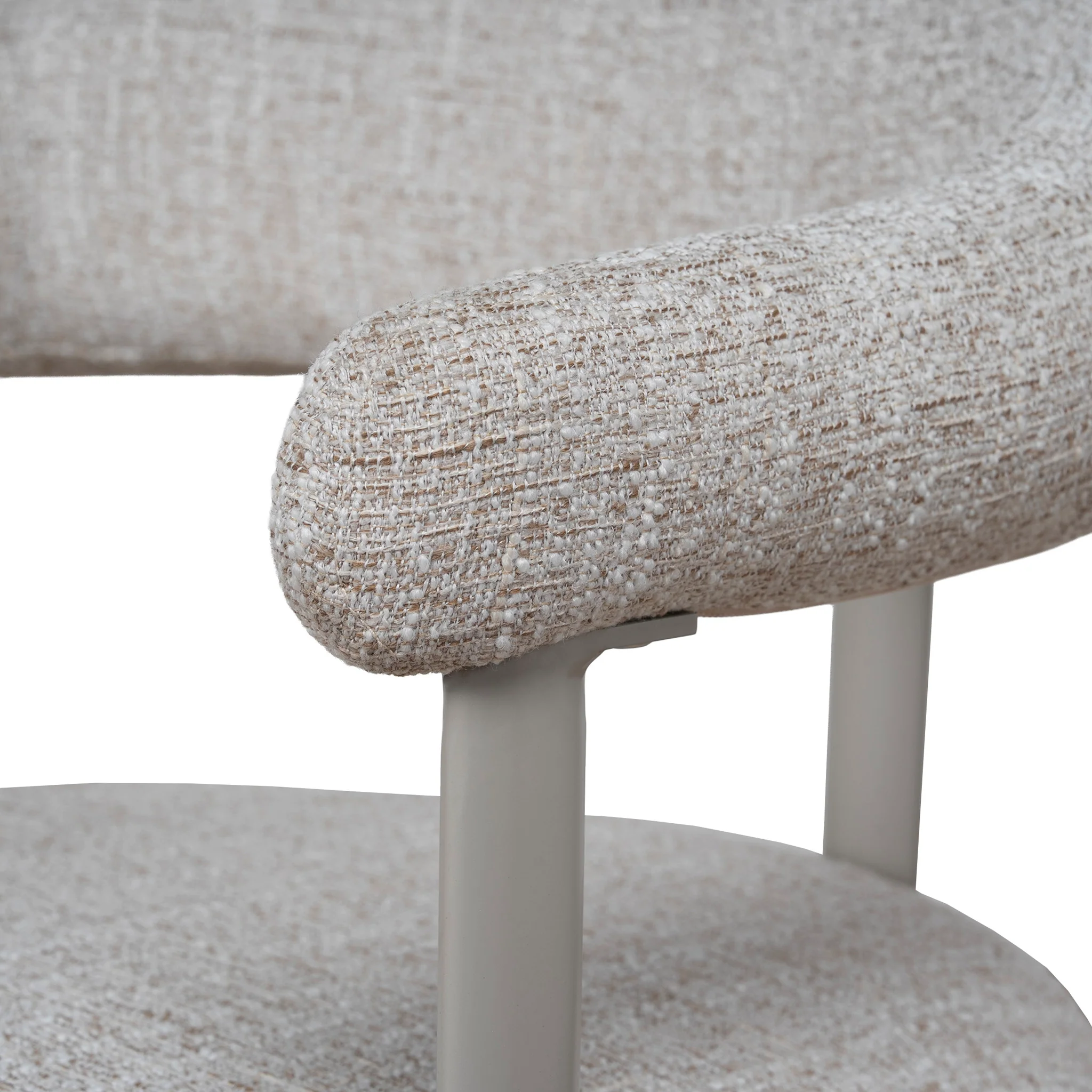 CDC12453-CI Cream Dining Chair - Pale Beige (Set of 2) - Image 10