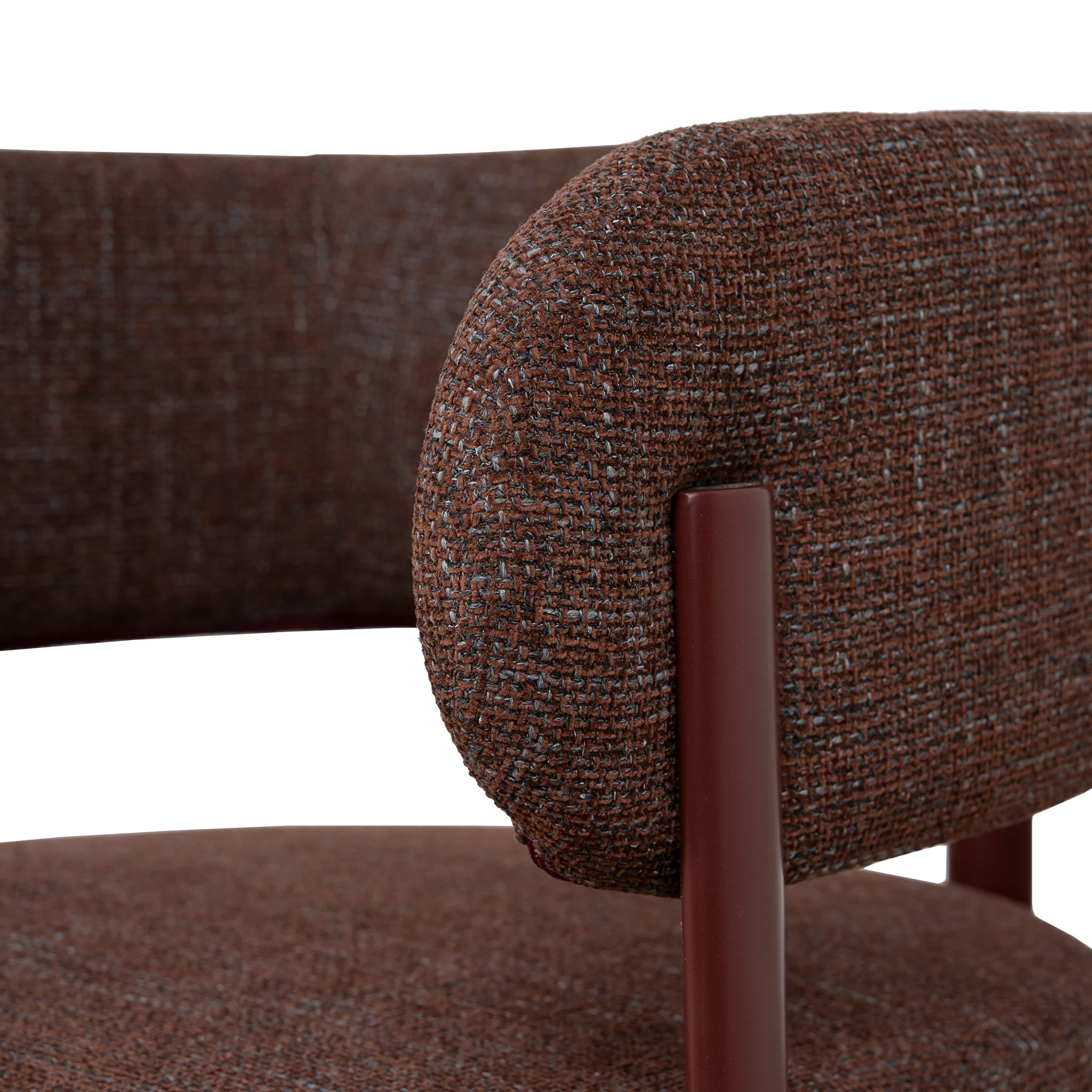 CDC12456-CI Dark Red Dining Chair - Moss Brown (Set of 2) - Image 10