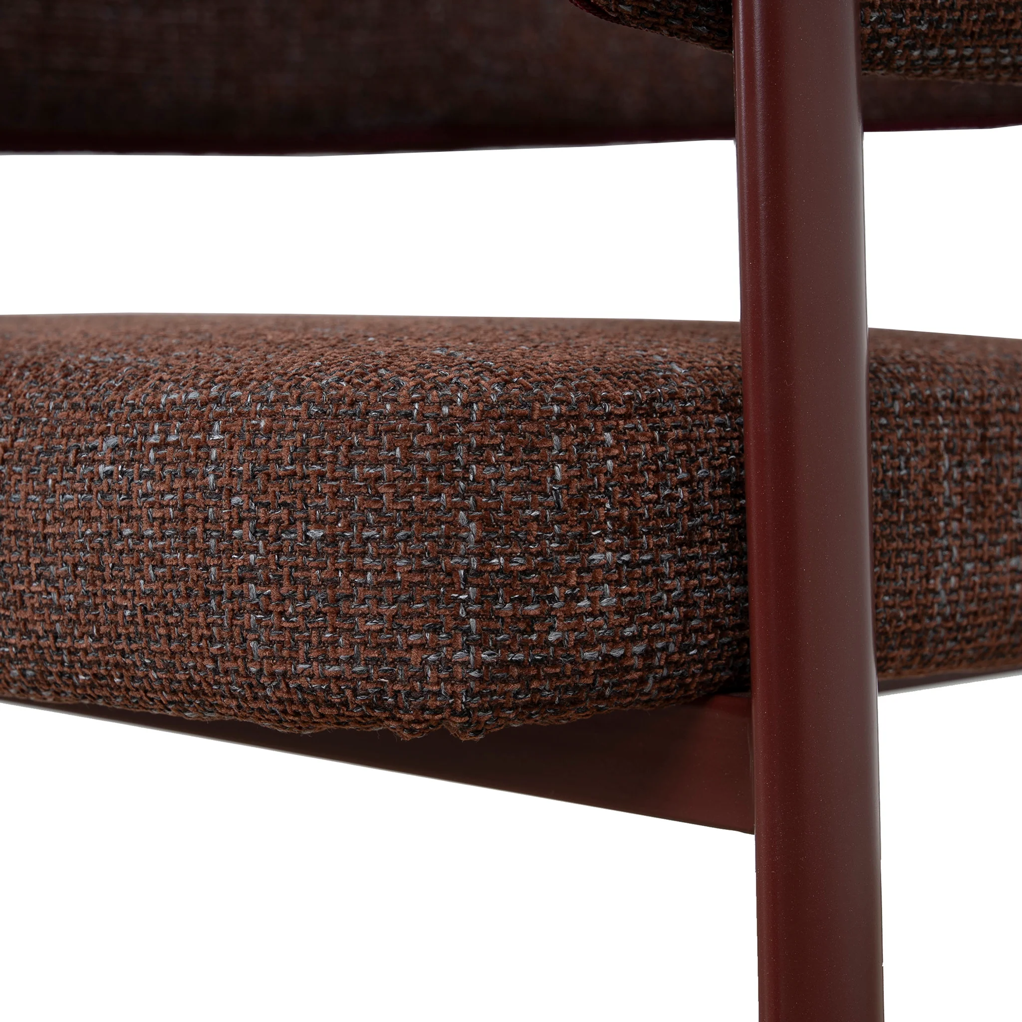 CDC12456-CI Dark Red Dining Chair - Moss Brown (Set of 2) - Image 12