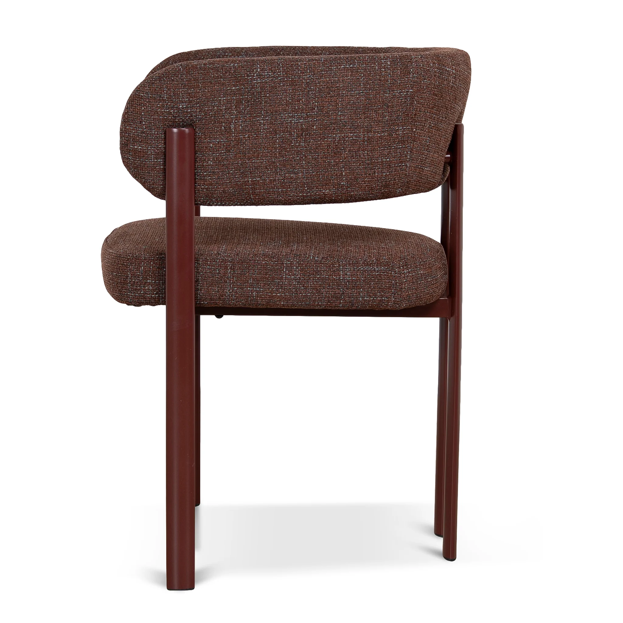 CDC12456-CI Dark Red Dining Chair - Moss Brown (Set of 2) - Image 4