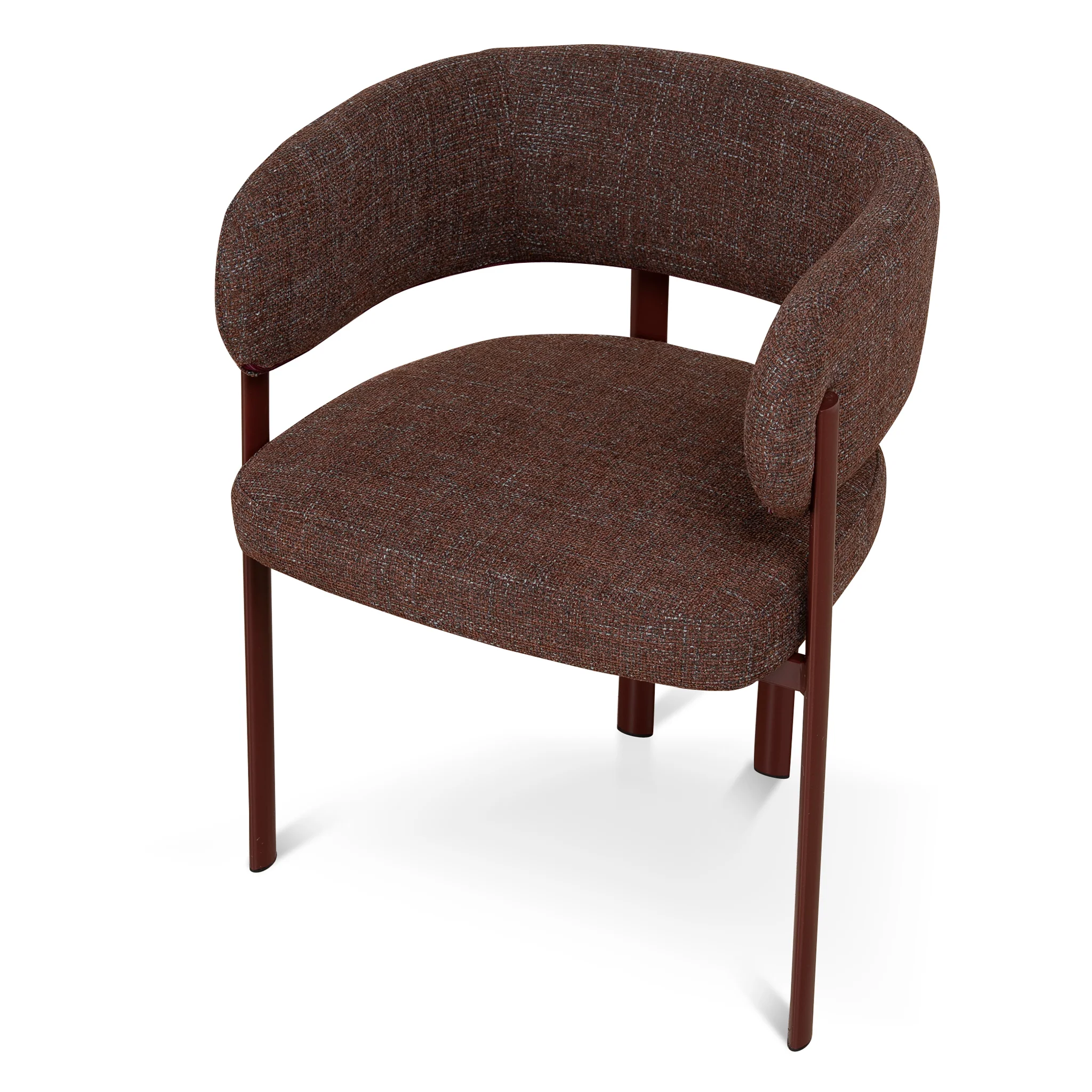 CDC12456-CI Dark Red Dining Chair - Moss Brown (Set of 2) - Image 7