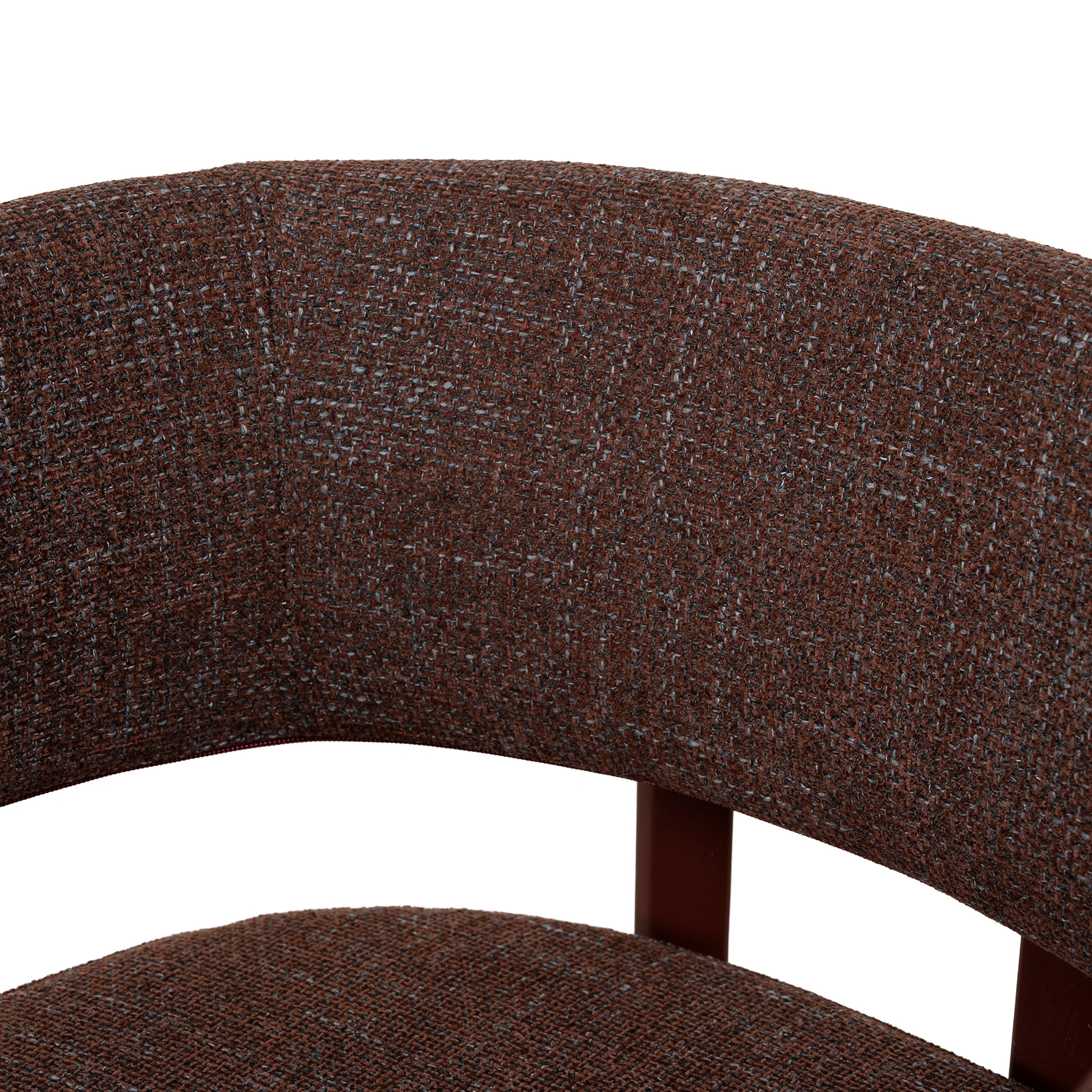 CDC12456-CI Dark Red Dining Chair - Moss Brown (Set of 2) - Image 9