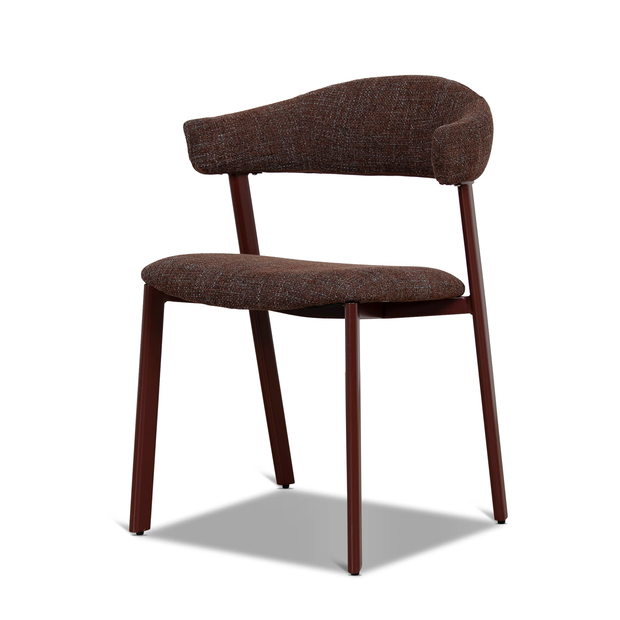 CDC12463-CI Red Dining Chair - Moss Brown (Set of 2) - Image 3