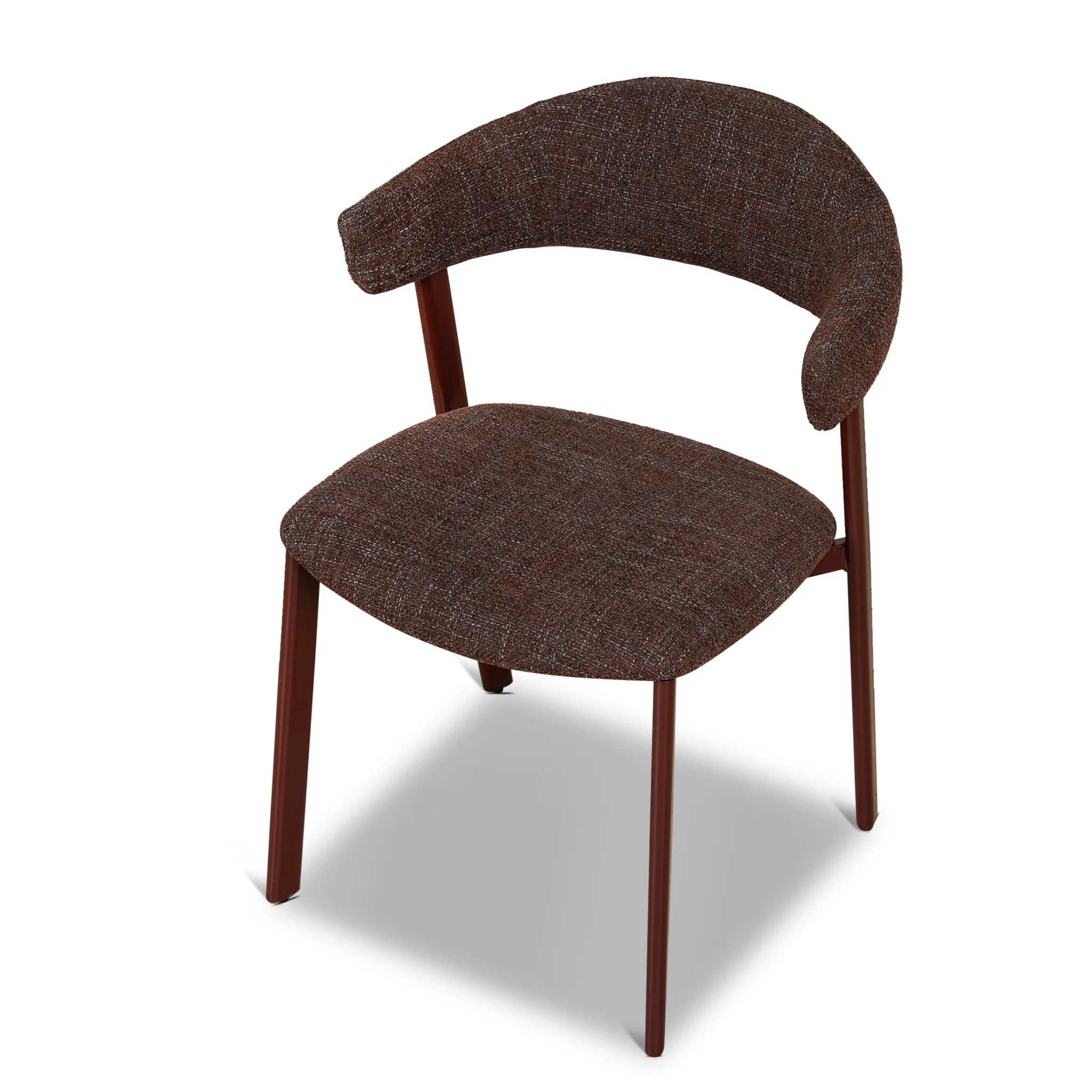 CDC12463-CI Red Dining Chair - Moss Brown (Set of 2) - Image 7