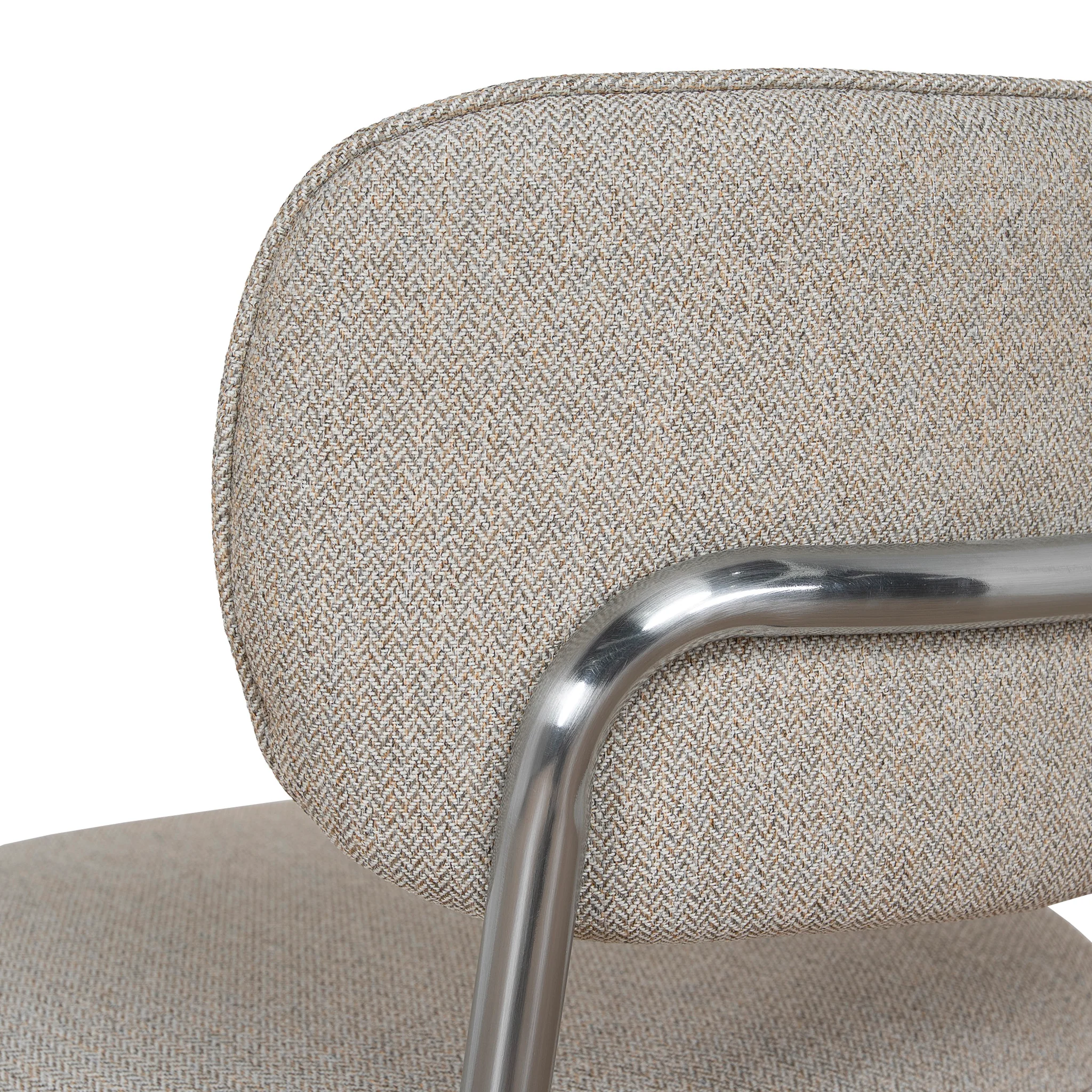 CDC12471-CI Chrome Dining Chair - Henry Beige (Set of 2) - Image 10