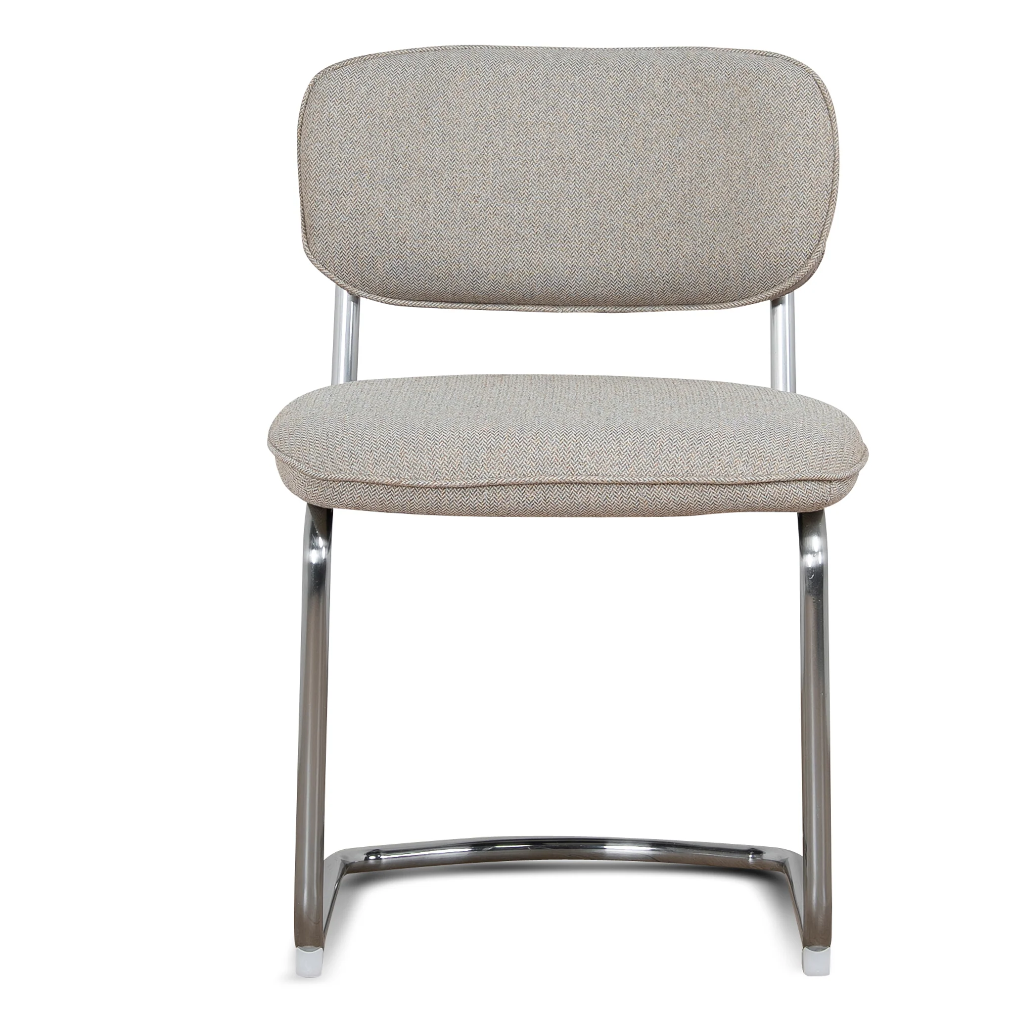 CDC12471-CI Chrome Dining Chair - Henry Beige (Set of 2) - Image 2