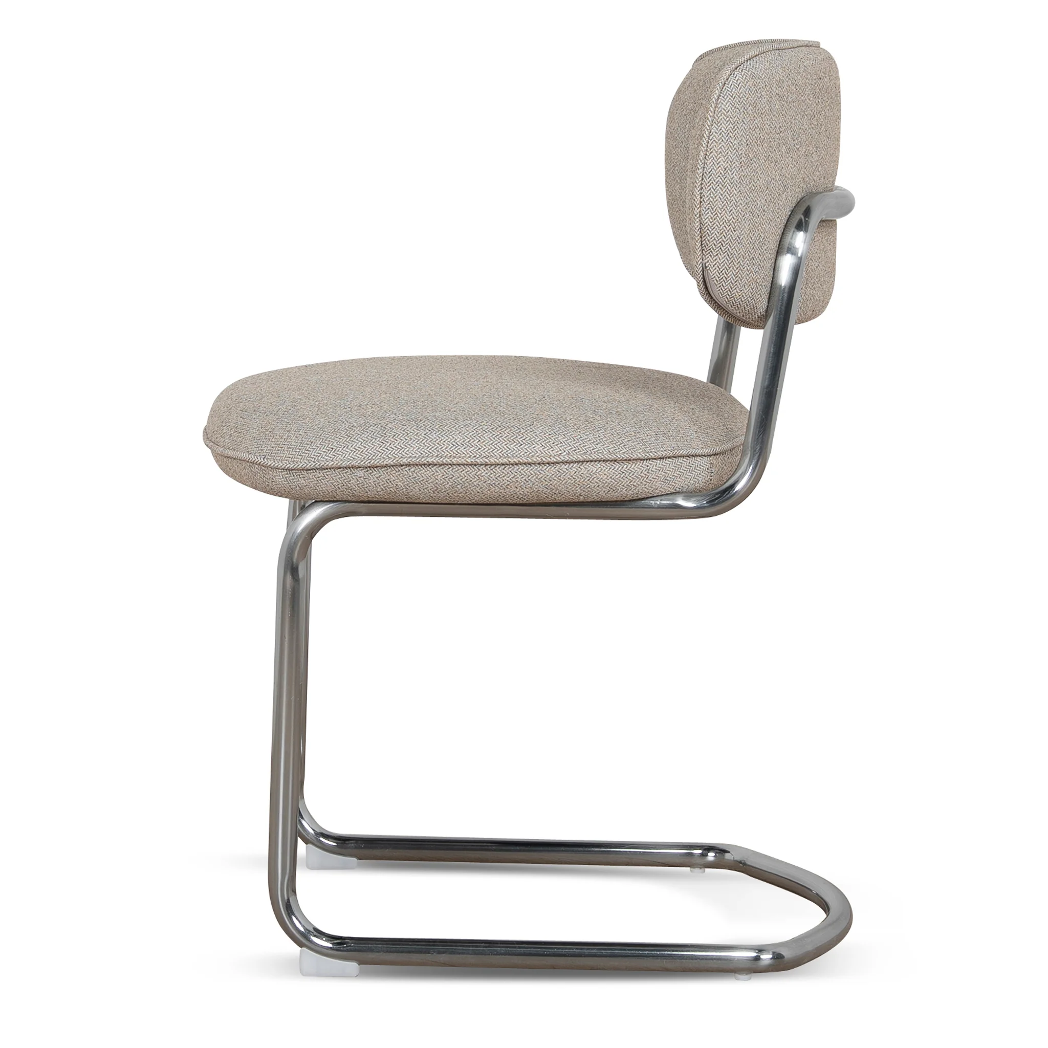 CDC12471-CI Chrome Dining Chair - Henry Beige (Set of 2) - Image 4