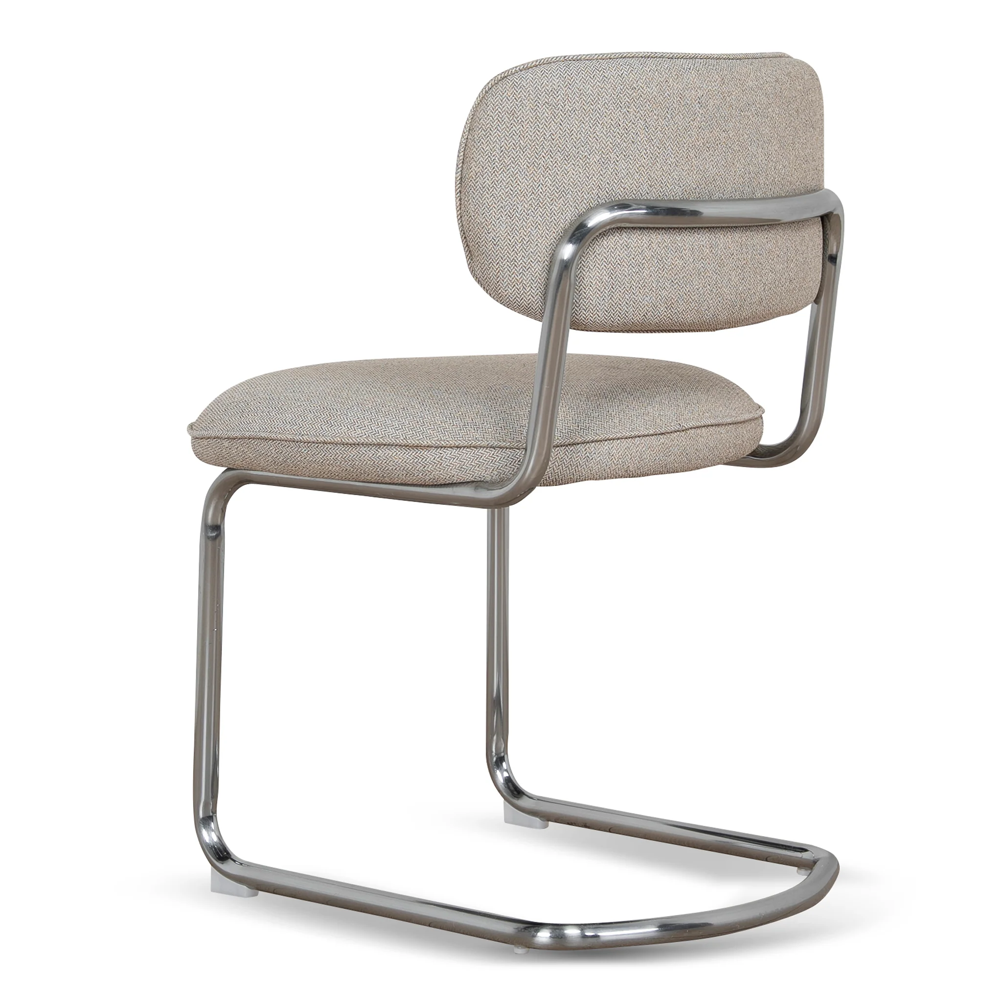 CDC12471-CI Chrome Dining Chair - Henry Beige (Set of 2) - Image 5