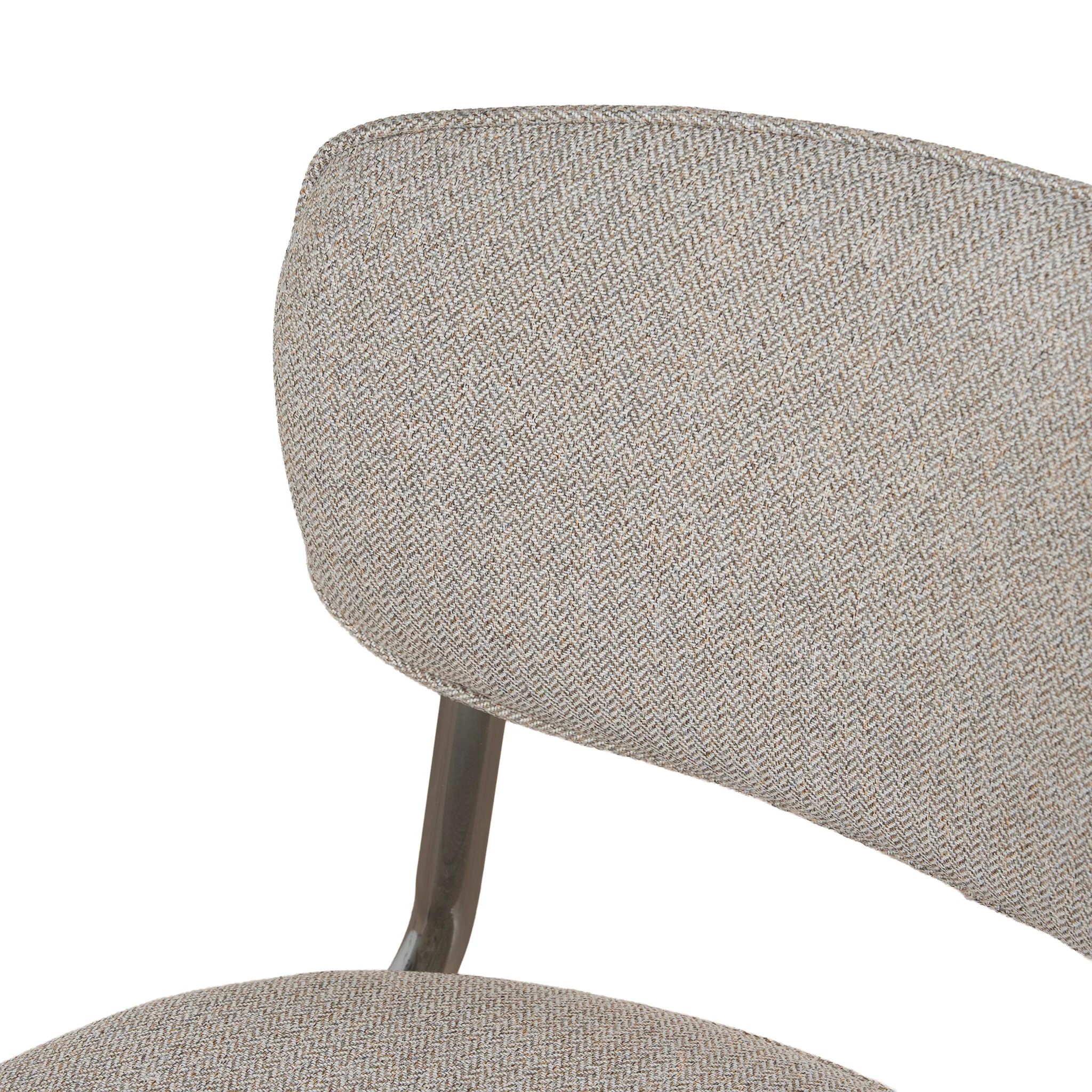 CDC12471-CI Chrome Dining Chair - Henry Beige (Set of 2) - Image 8