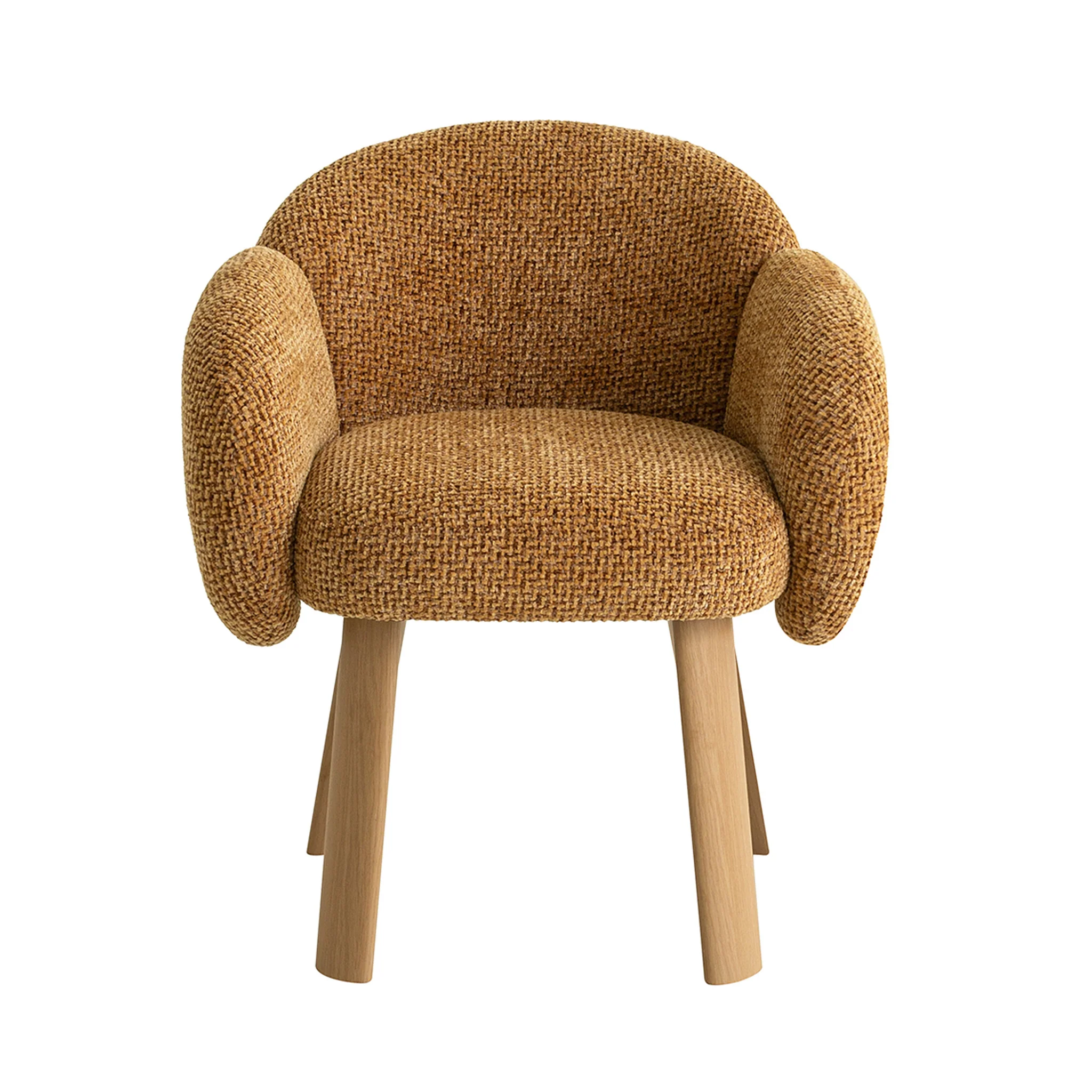 CDC12552-IG Natural Dining Chair - Honeycomb Ochre - Image 2