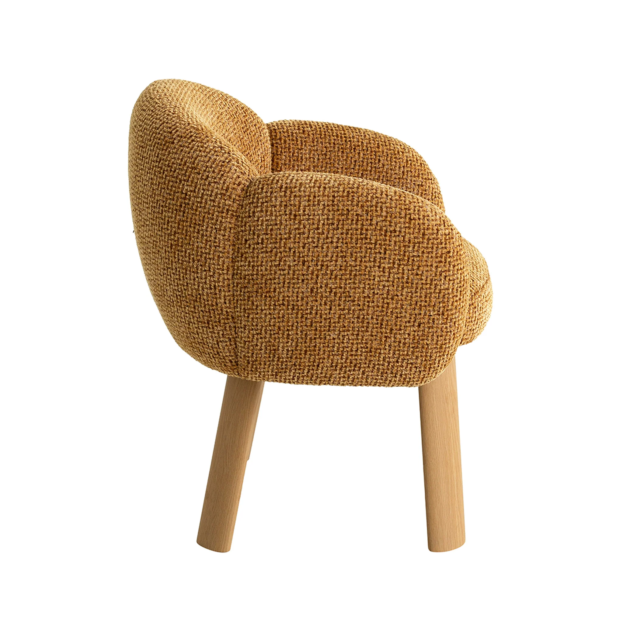 CDC12552-IG Natural Dining Chair - Honeycomb Ochre - Image 3