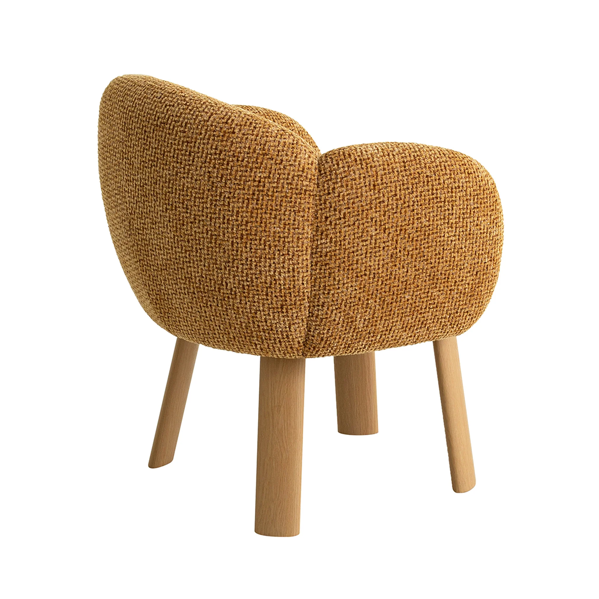 CDC12552-IG Natural Dining Chair - Honeycomb Ochre - Image 4