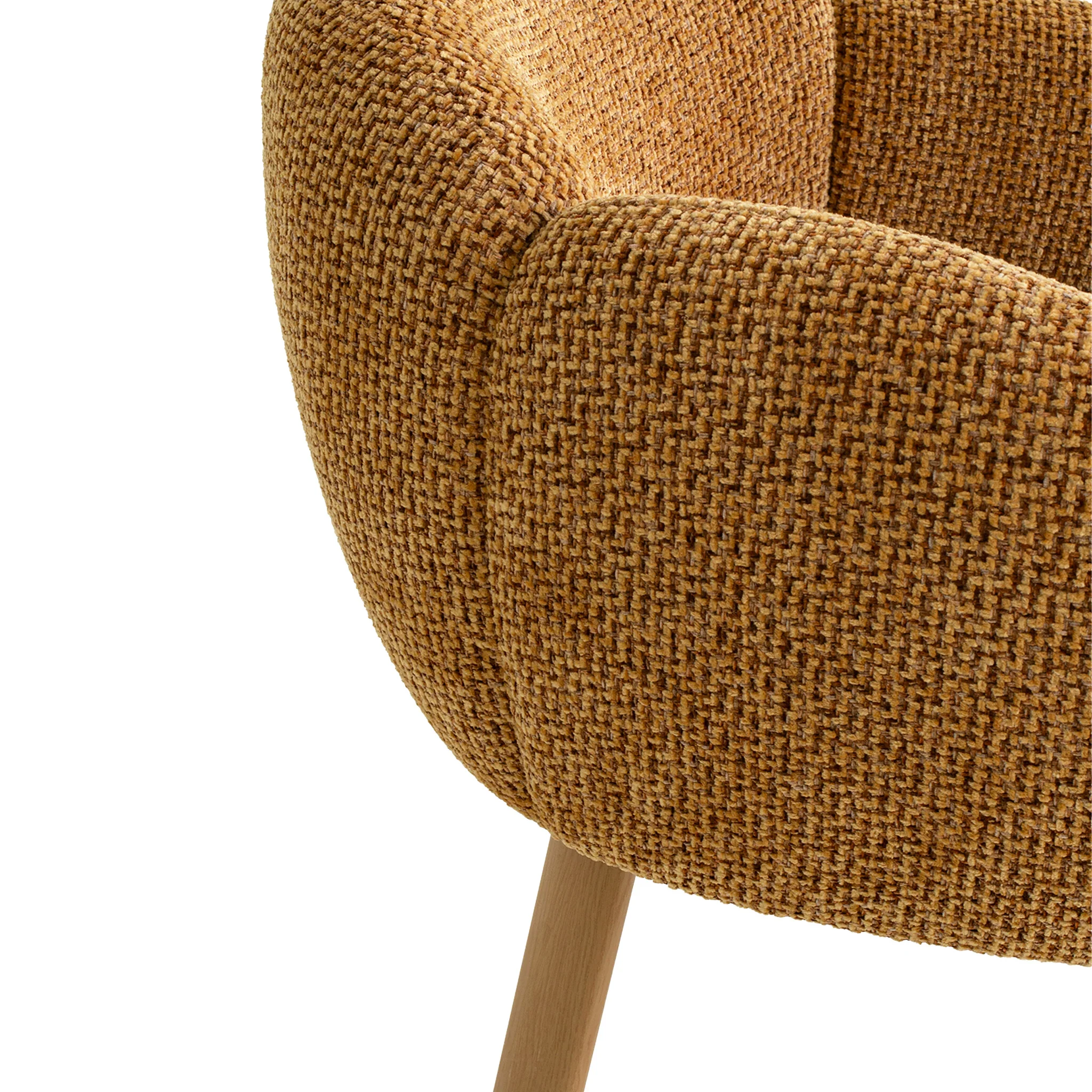CDC12552-IG Natural Dining Chair - Honeycomb Ochre - Image 5