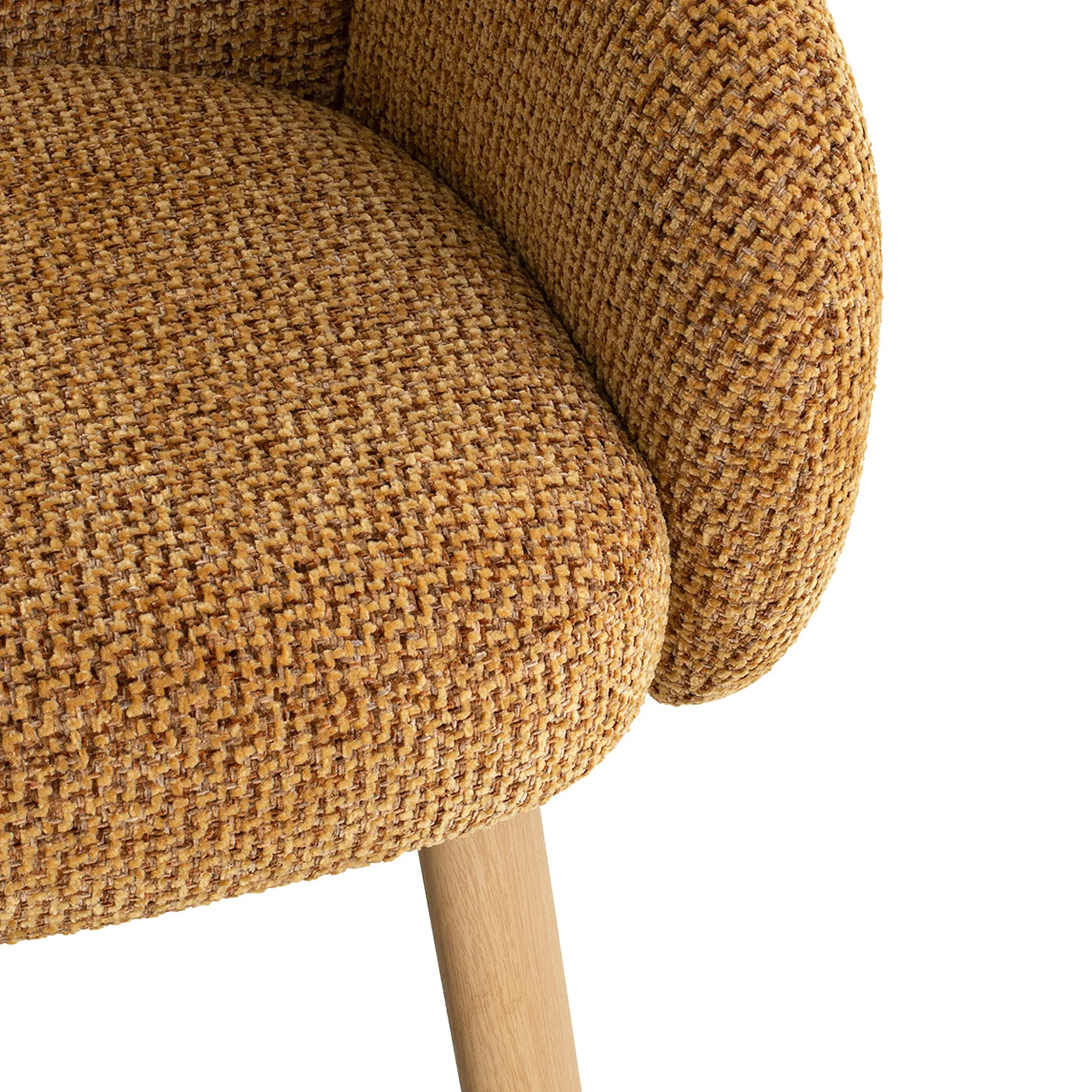 CDC12552-IG Natural Dining Chair - Honeycomb Ochre - Image 6